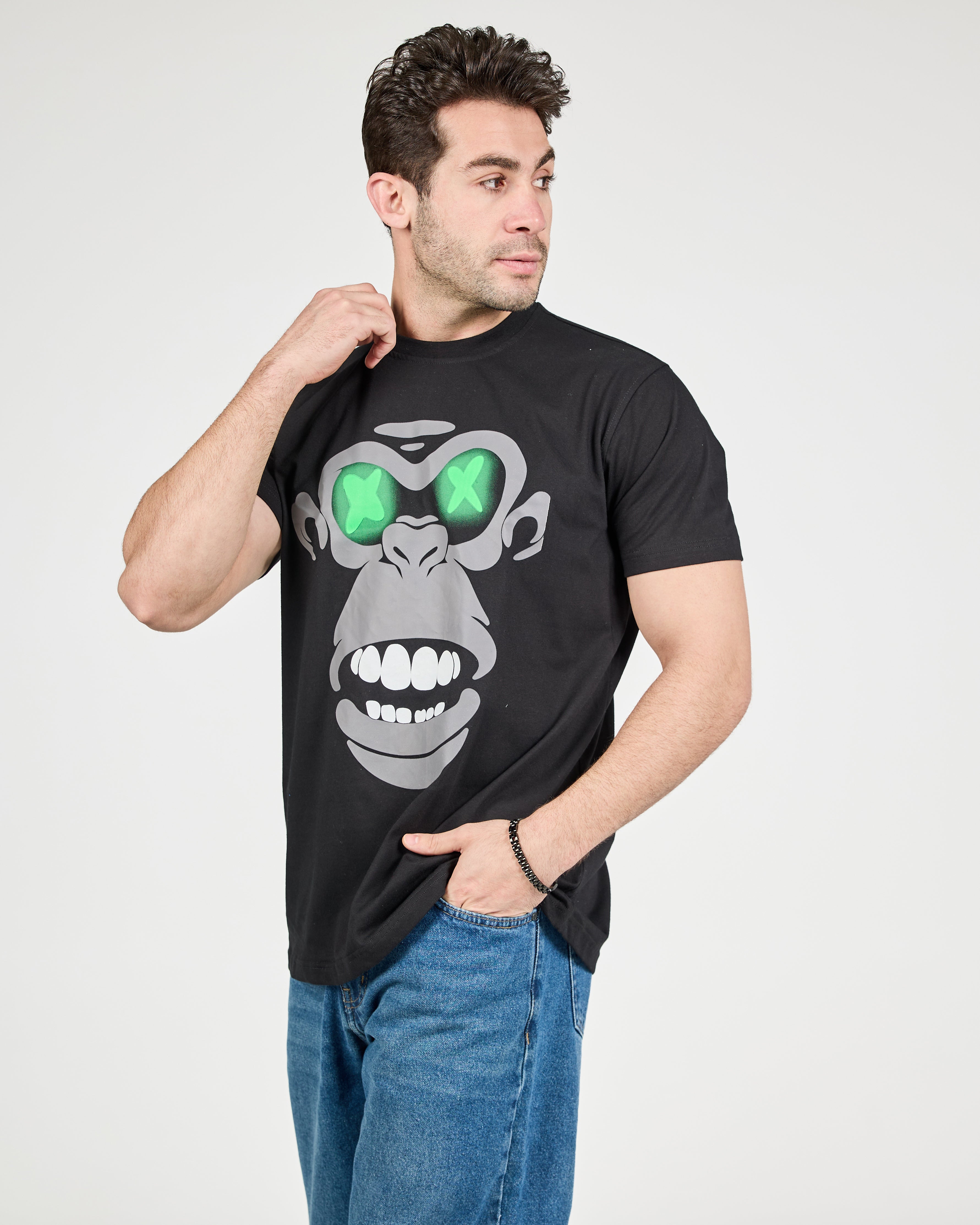 MEN PRINTED HALF SLEEVES T-SHIRT