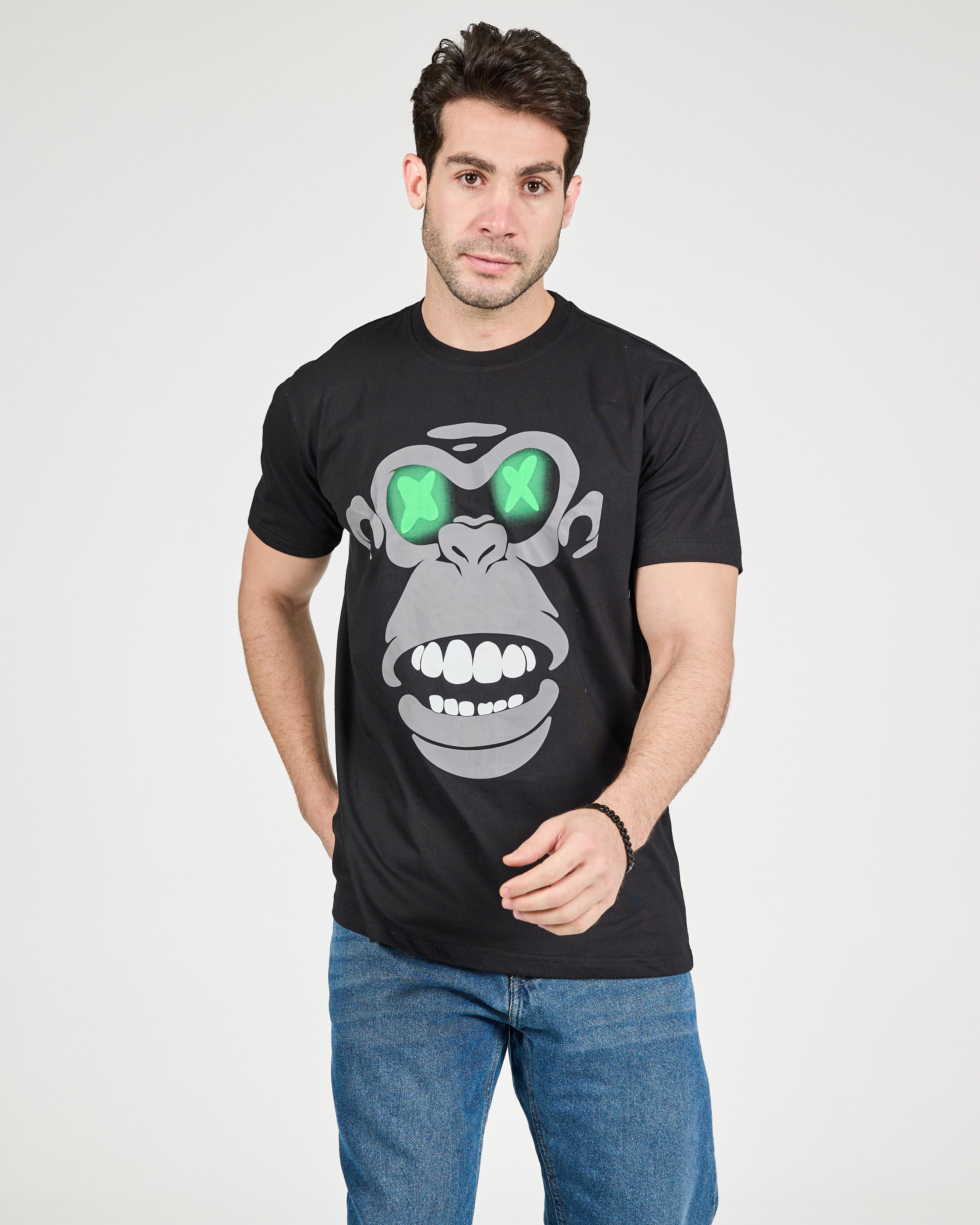 MEN PRINTED HALF SLEEVES T-SHIRT