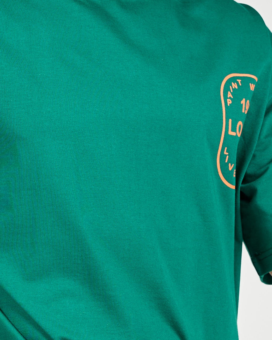 Men Printed Live Fully Half SLeeves T-shirt Over Size