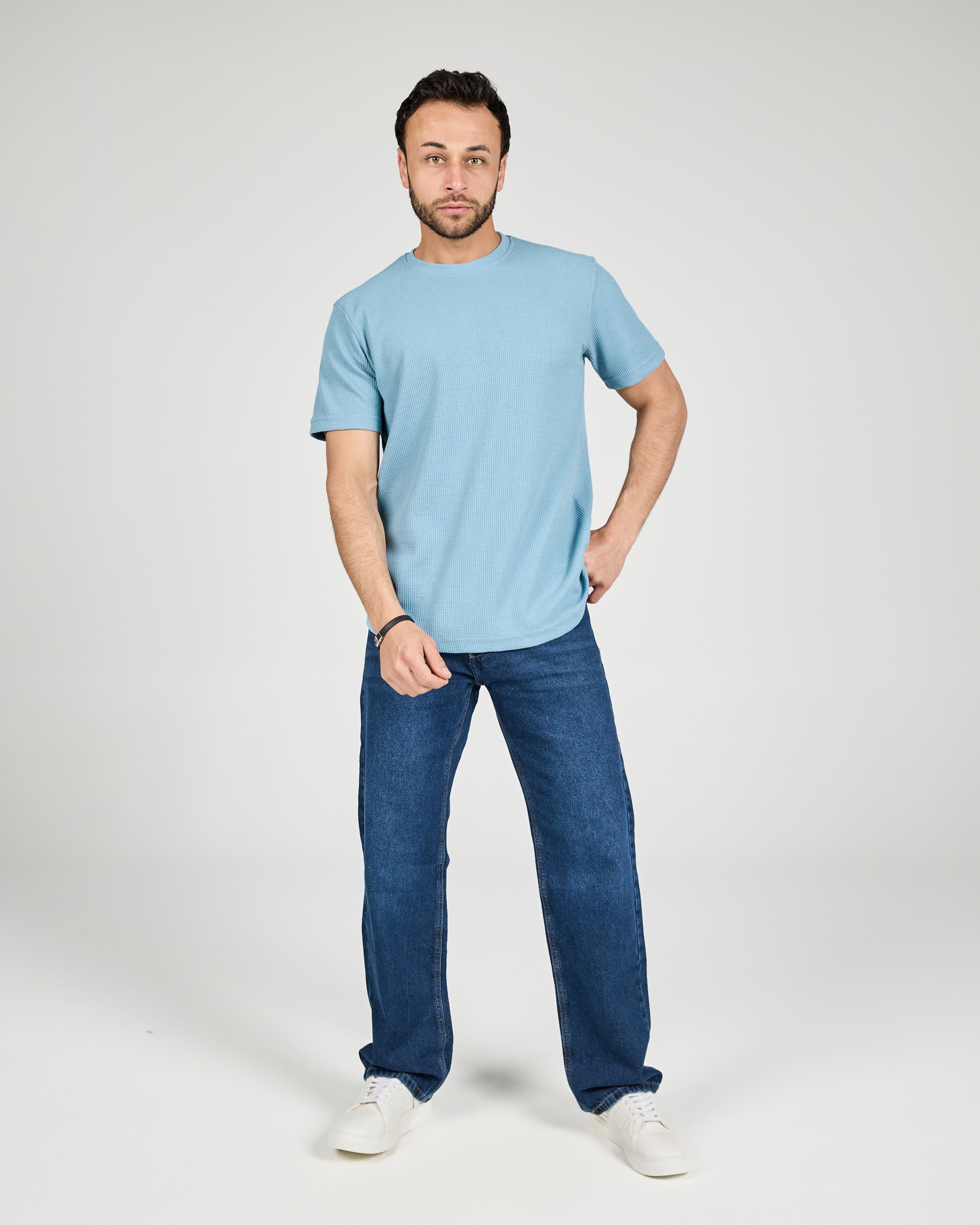 Men Pattern Thermal Half Sleeves T-shirt