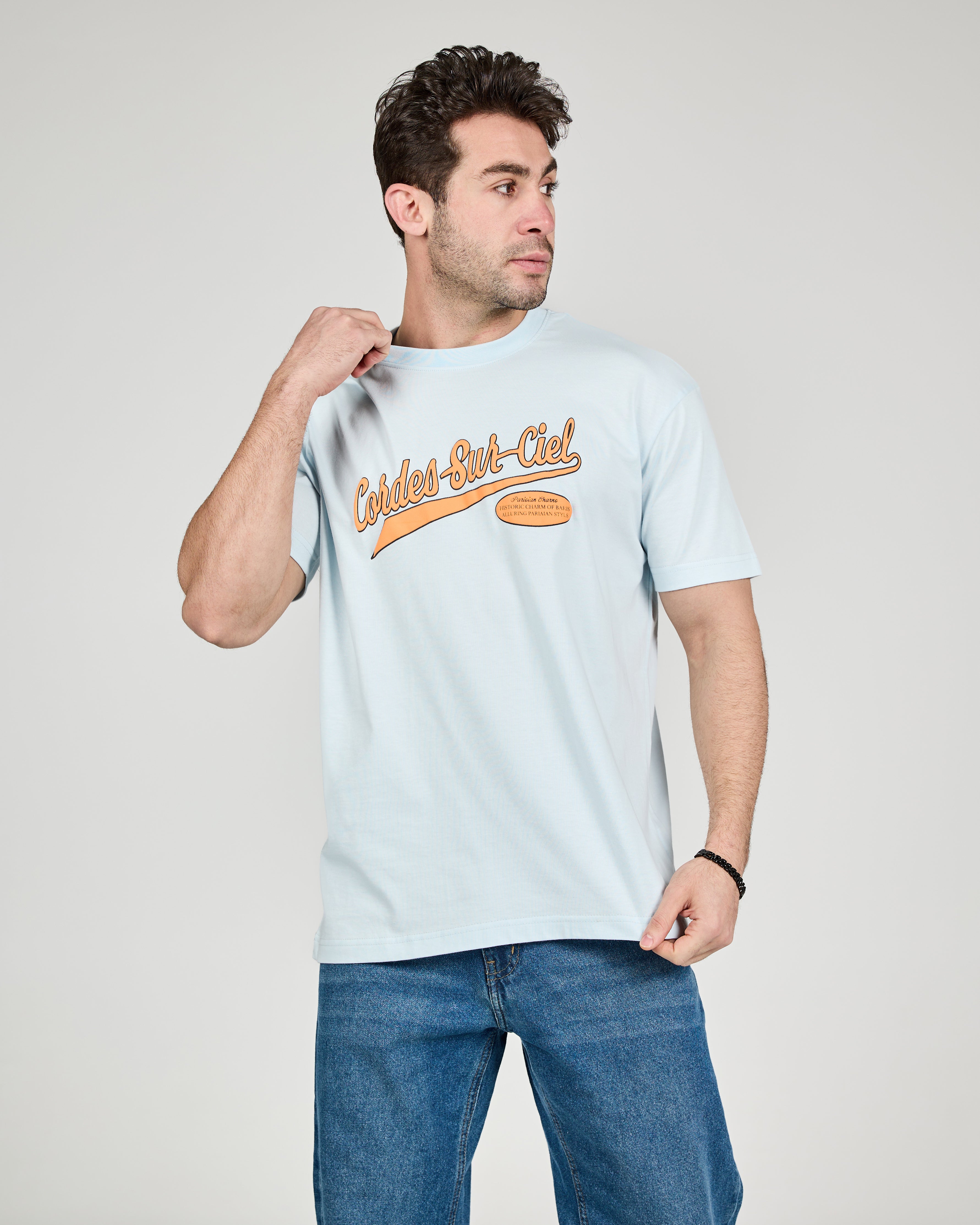 Men Printed Half Sleeves T-shirt