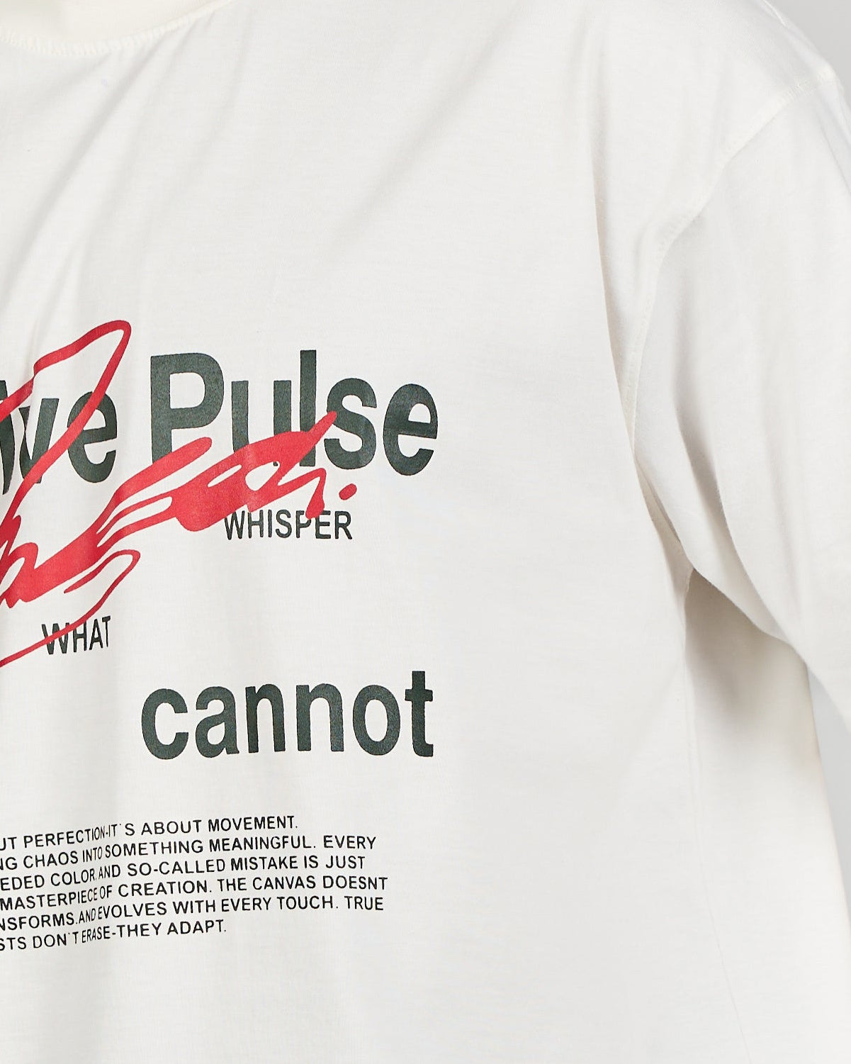 تي شيرت رجالي واسع مطبوع CREATIVE PULSE