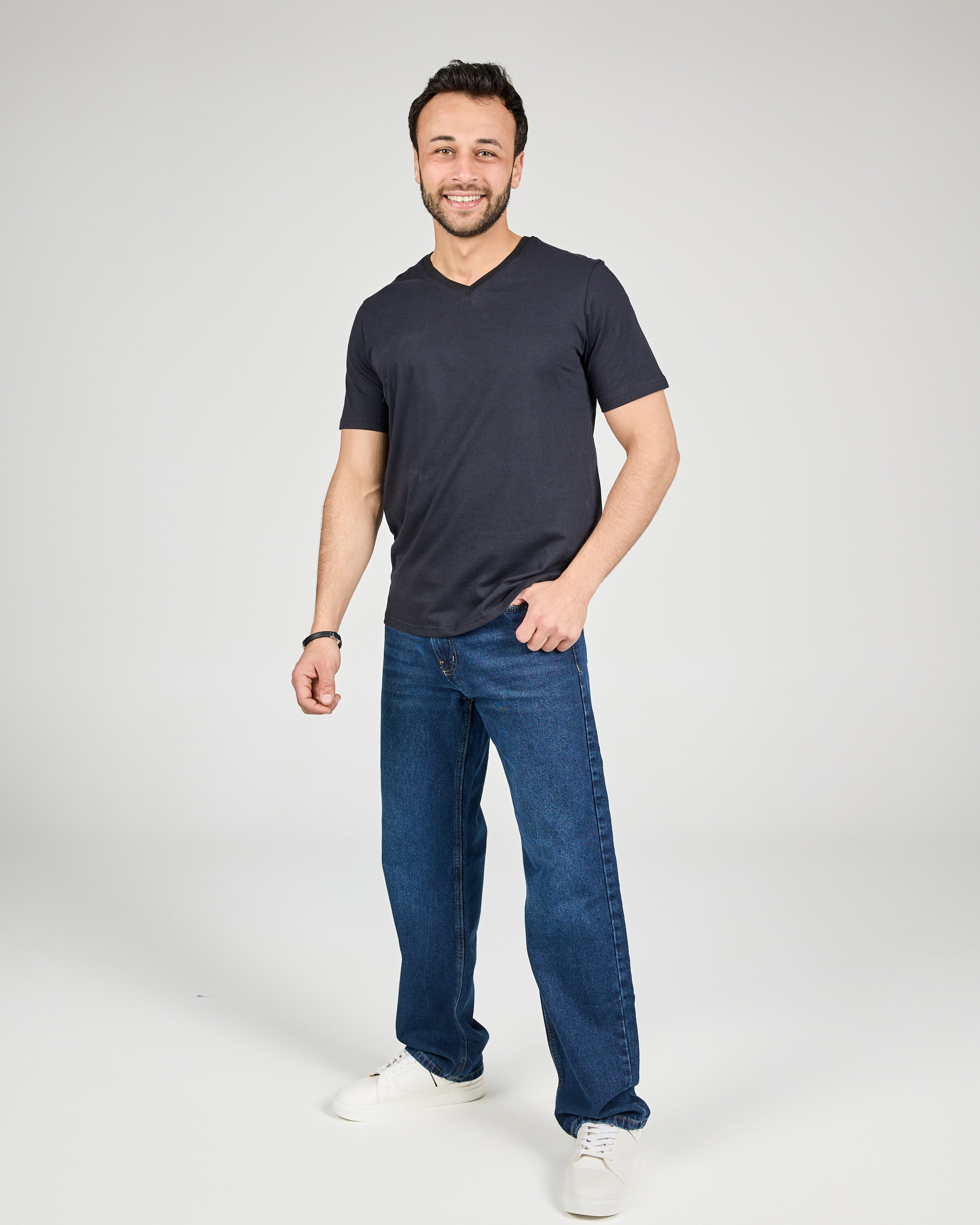 Mens V Neck Short Sleeve Mens T-shirt