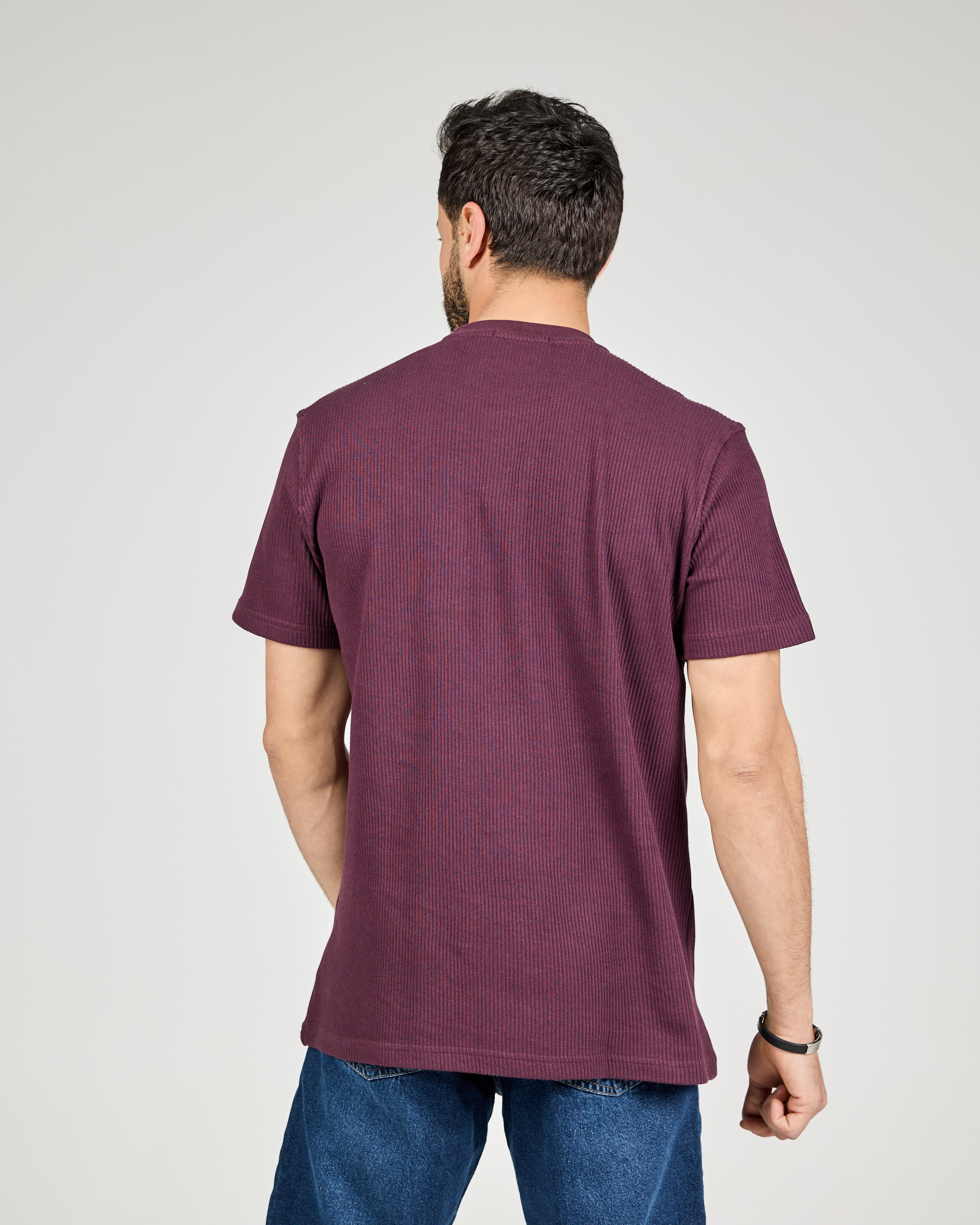 Men Pattern Half Sleeves T-shirt