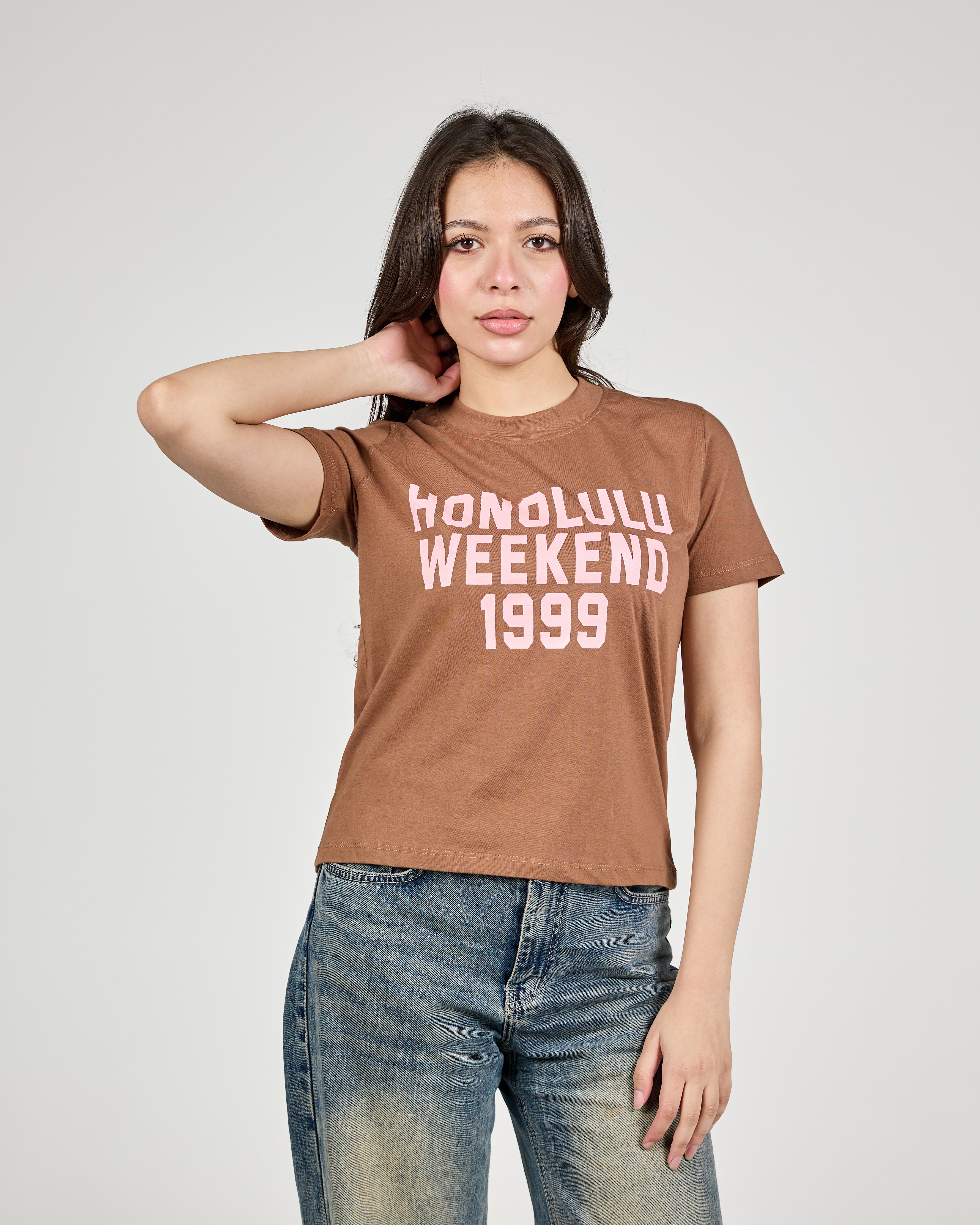 Women Printed Half Sleeves T-Shirt