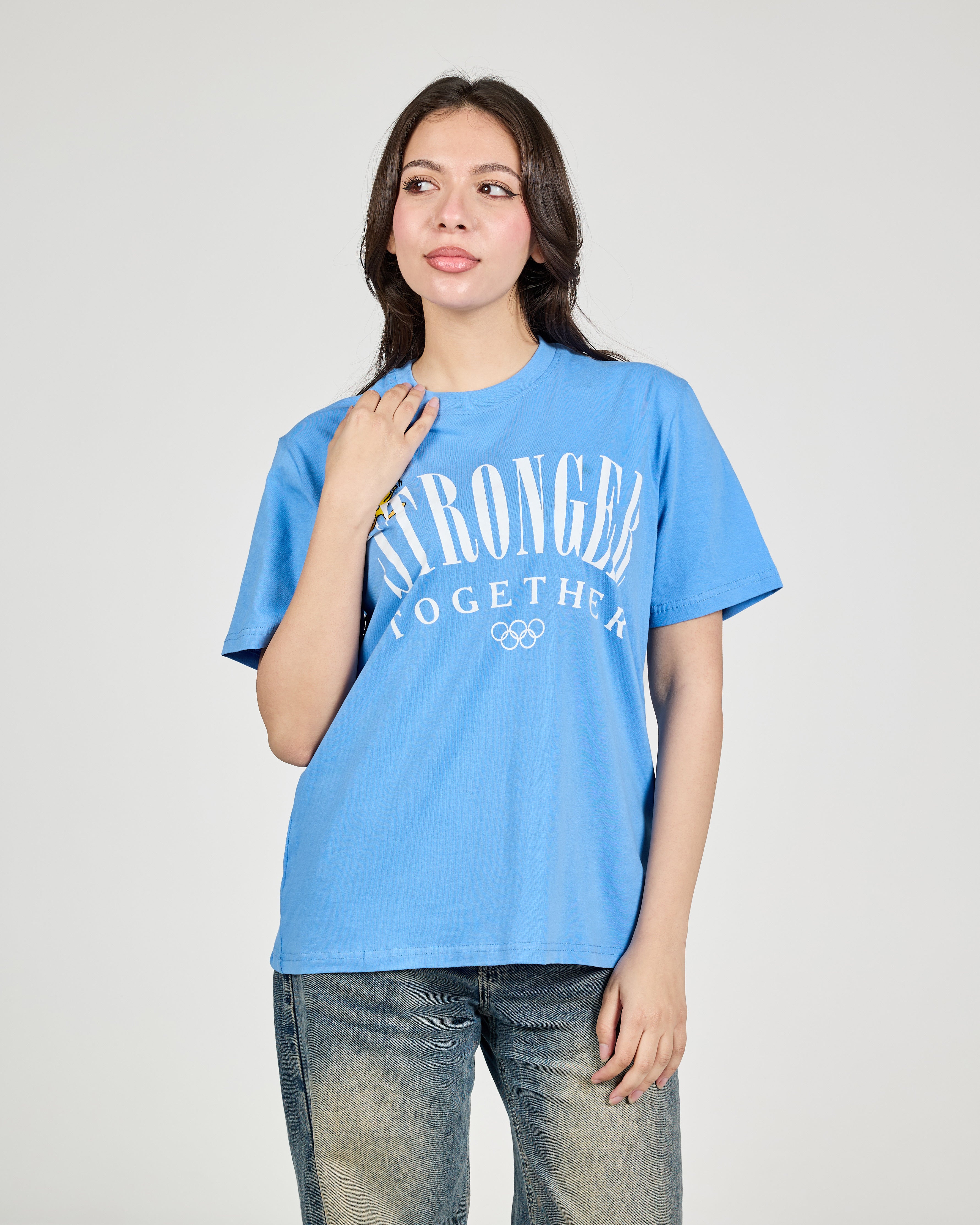Women Printed Stronger Half Sleeves T-Shirt