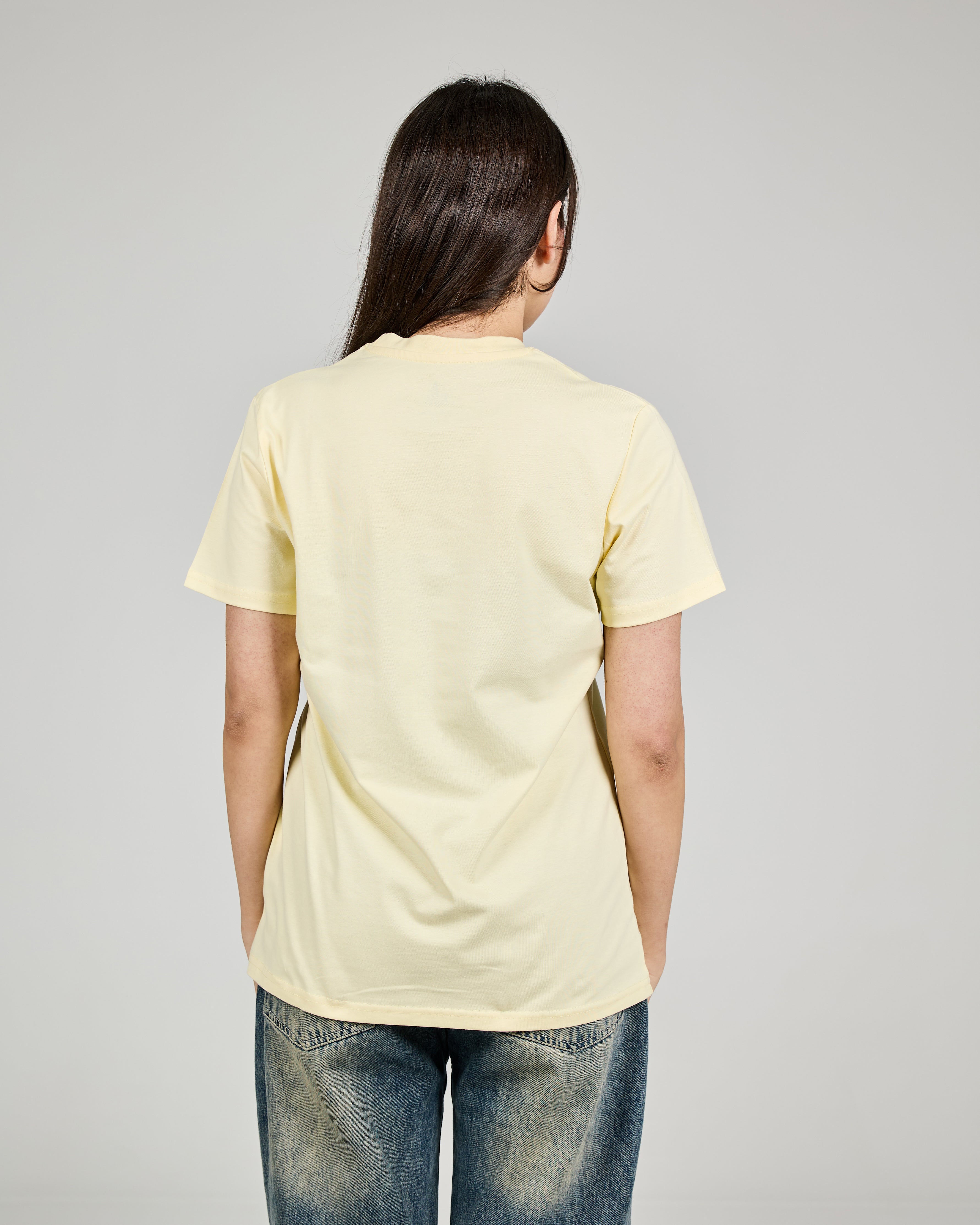 Women Plain Half Sleeves T-shirt