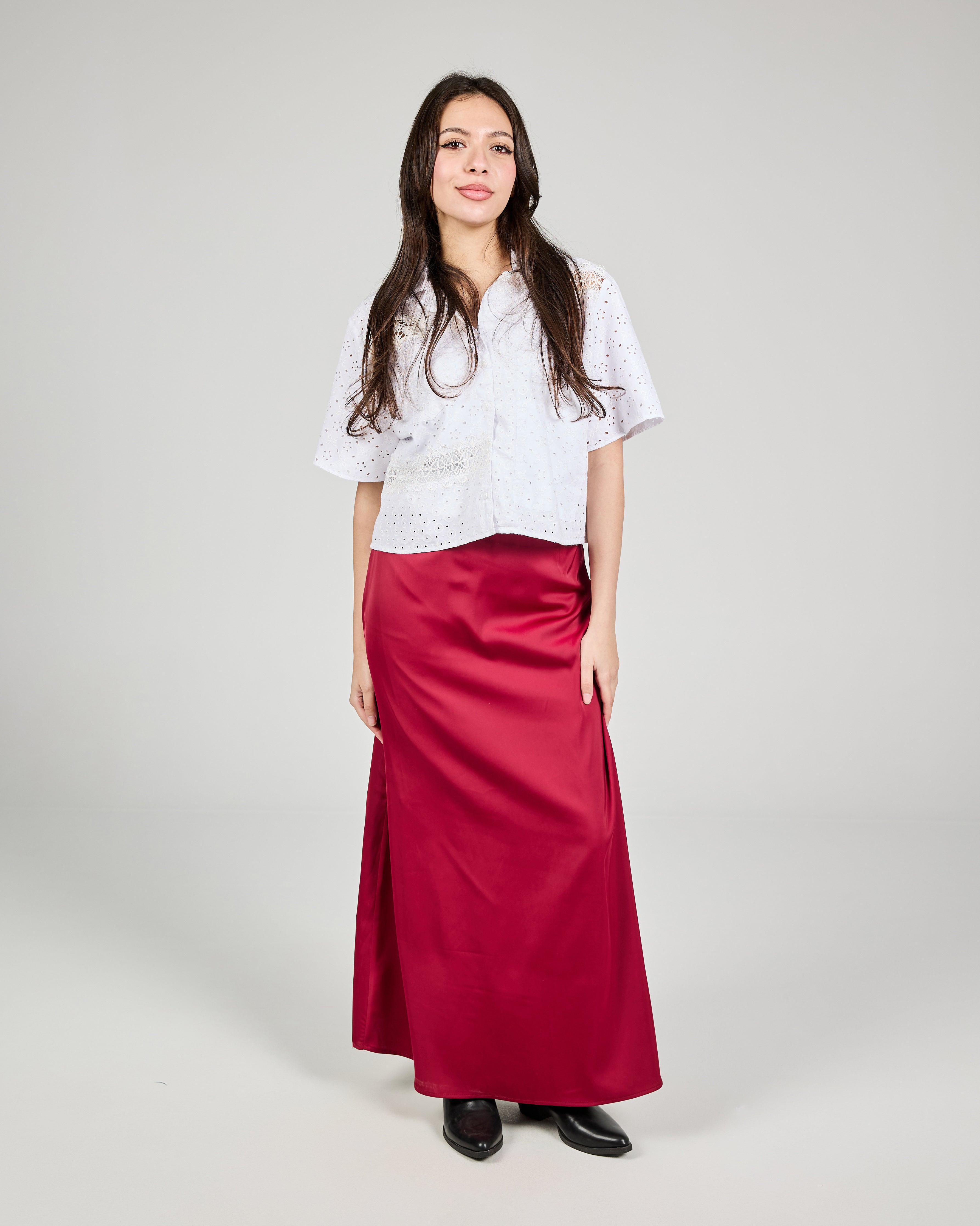 Women Satin Skirt