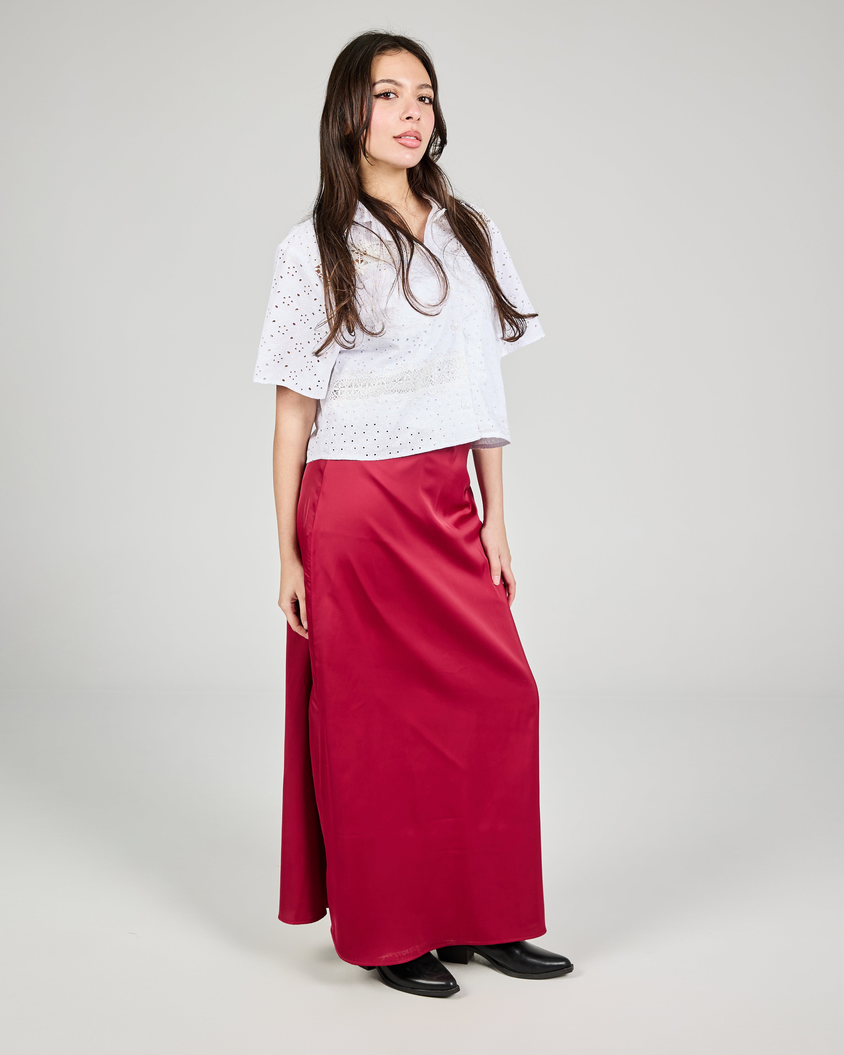 Women Satin Skirt