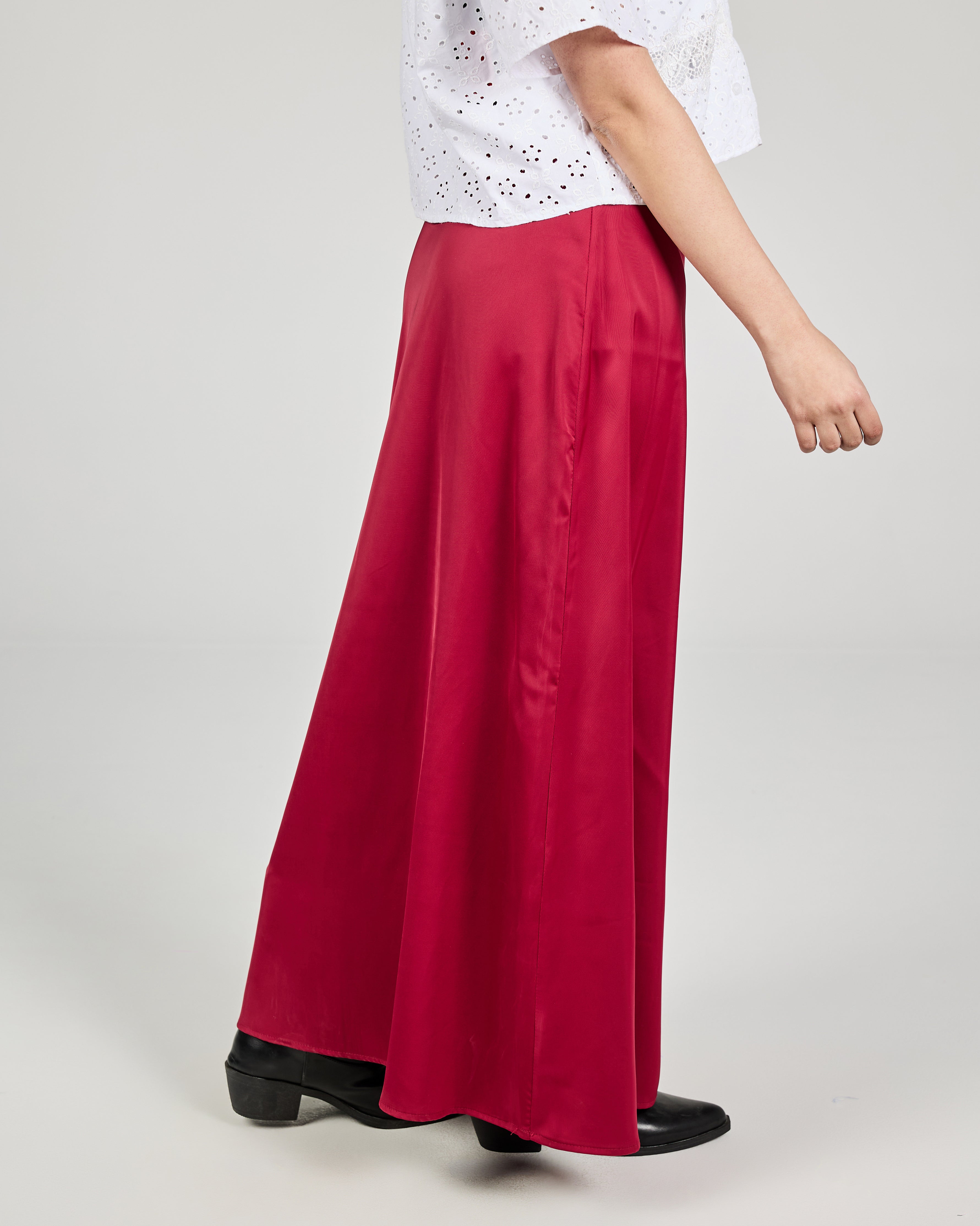 Women Satin Skirt