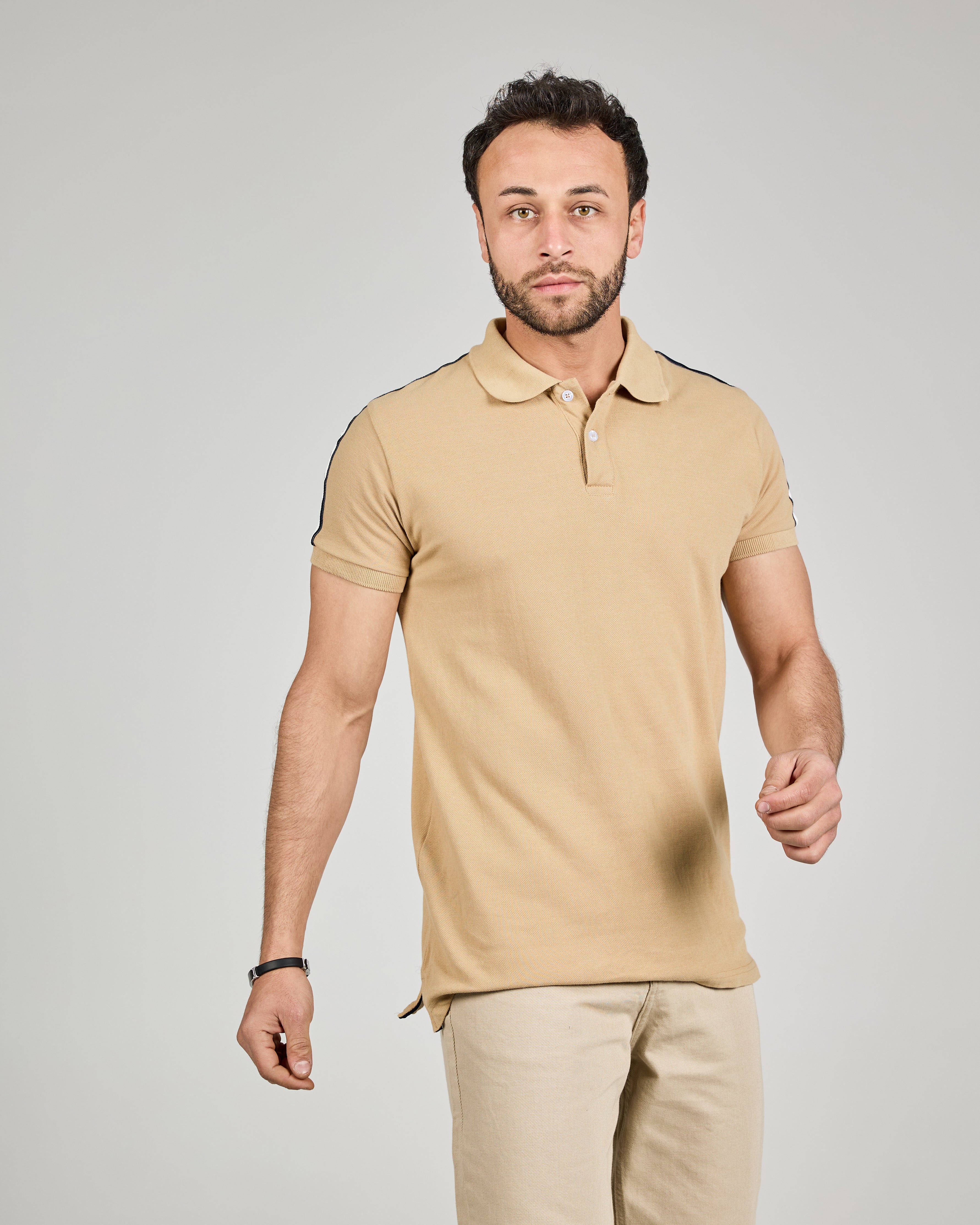 MEN PLAIN HALF SLEEVES POLO T-SHIRT