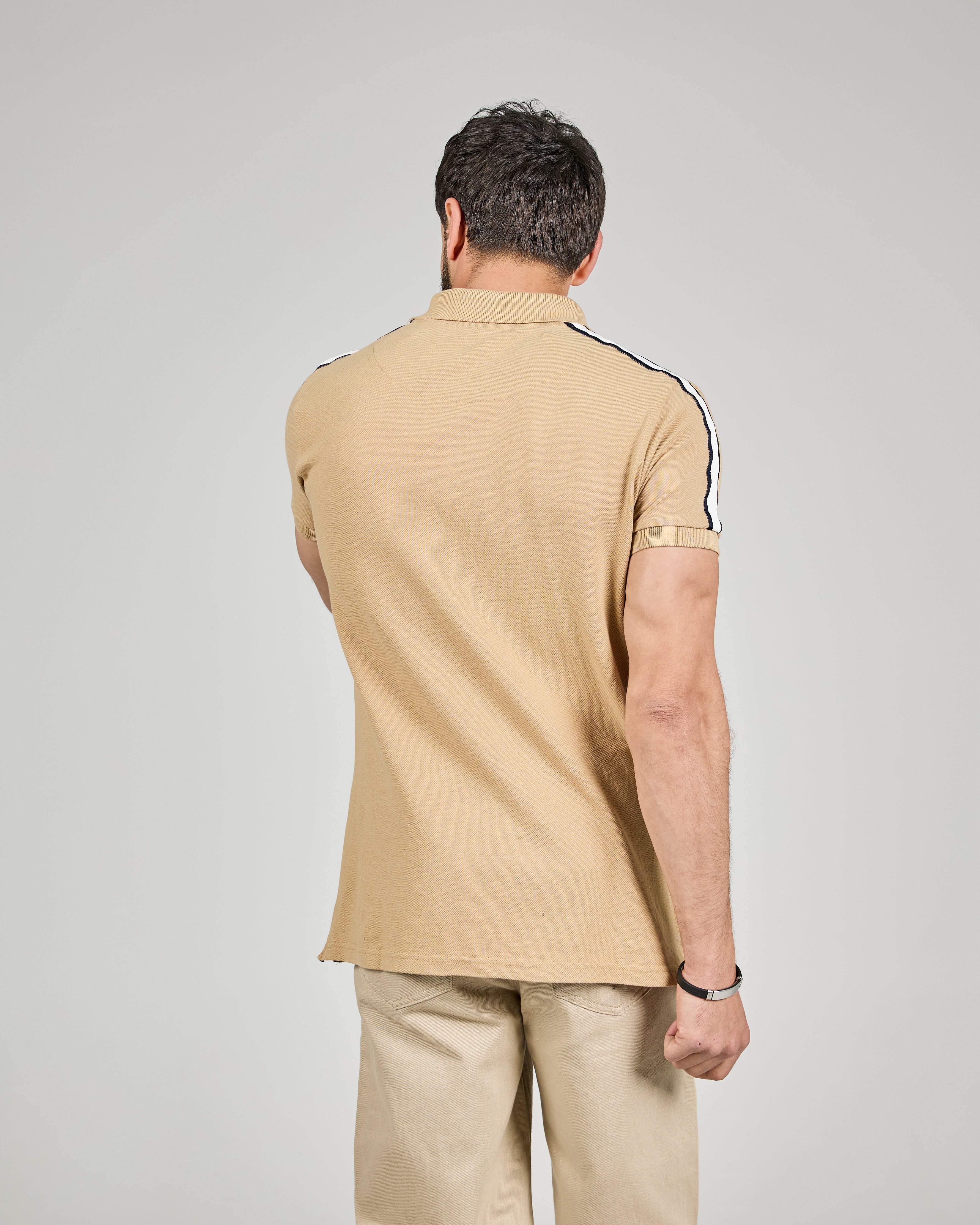 MEN PLAIN HALF SLEEVES POLO T-SHIRT
