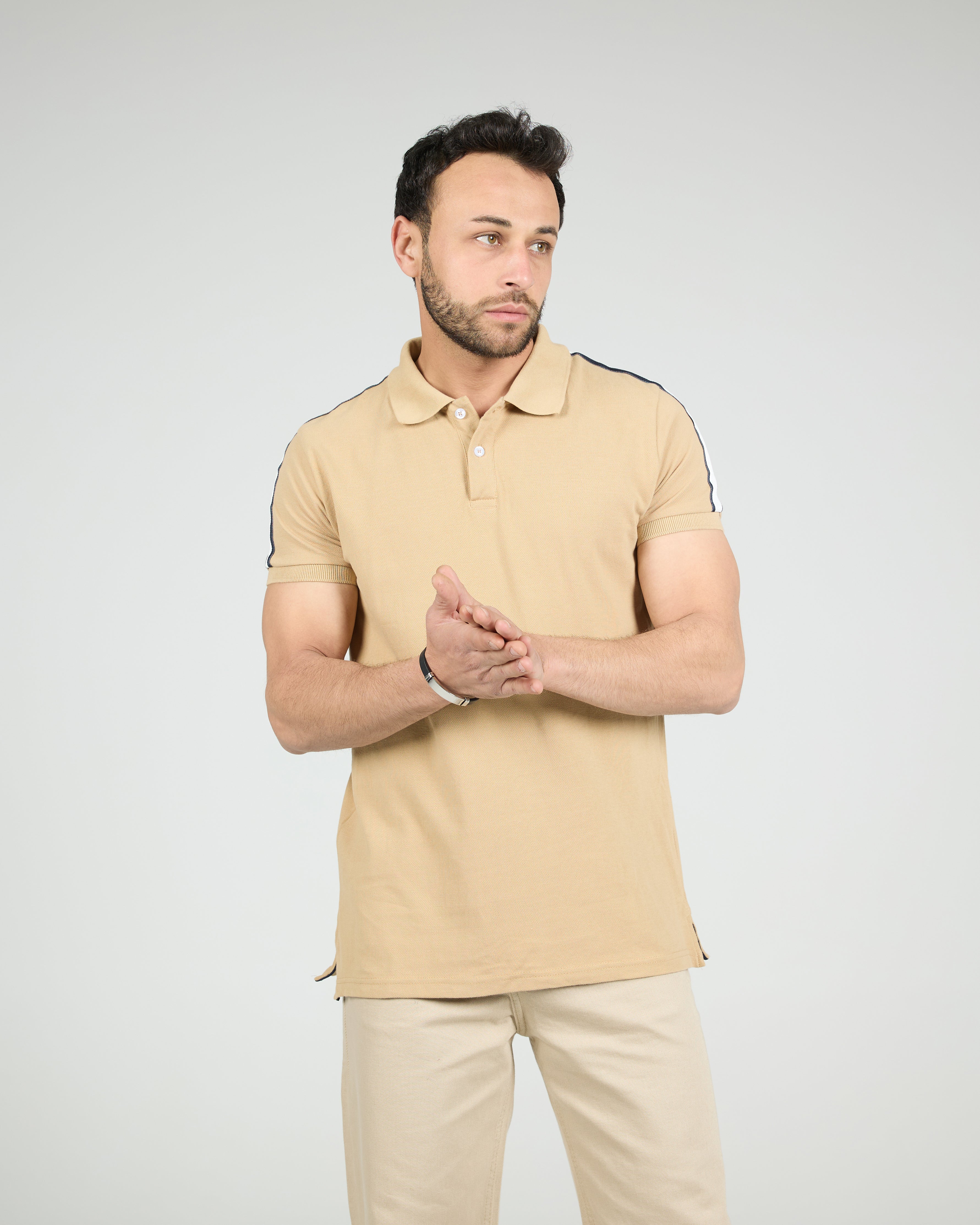 MEN PLAIN HALF SLEEVES POLO T-SHIRT