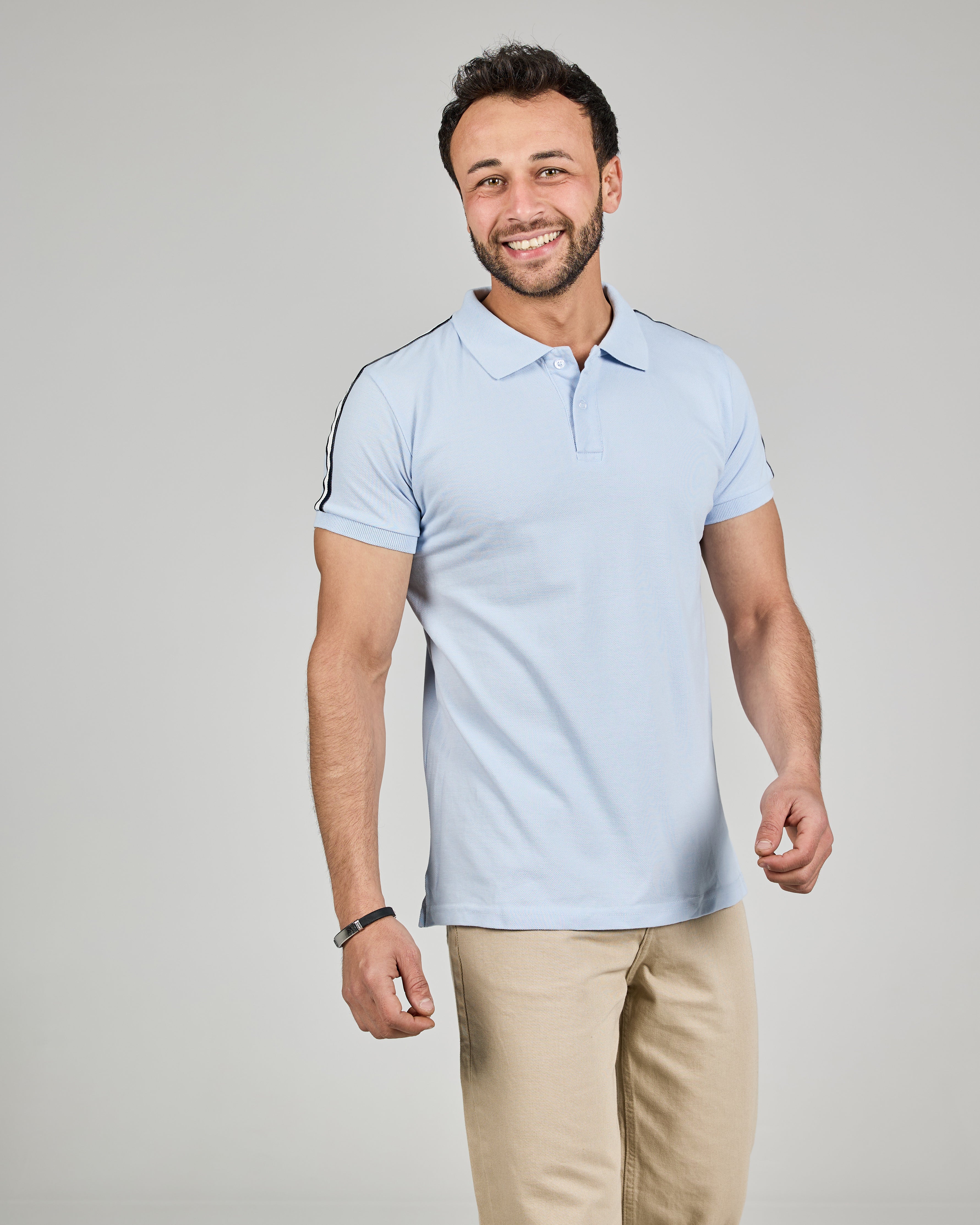 MEN PLAIN HALF SLEEVES POLO T-SHIRT