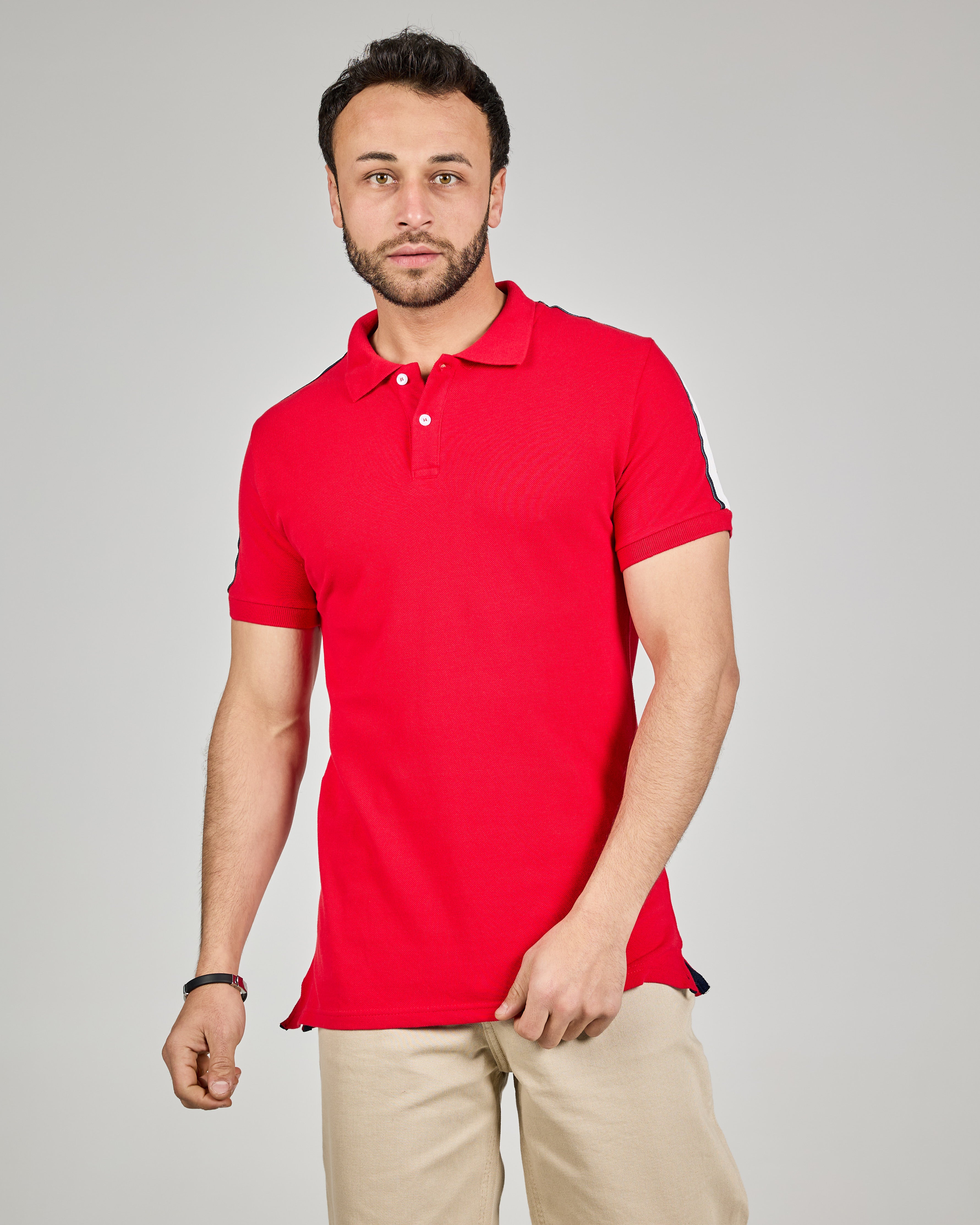 MEN PLAIN HALF SLEEVES POLO T-SHIRT