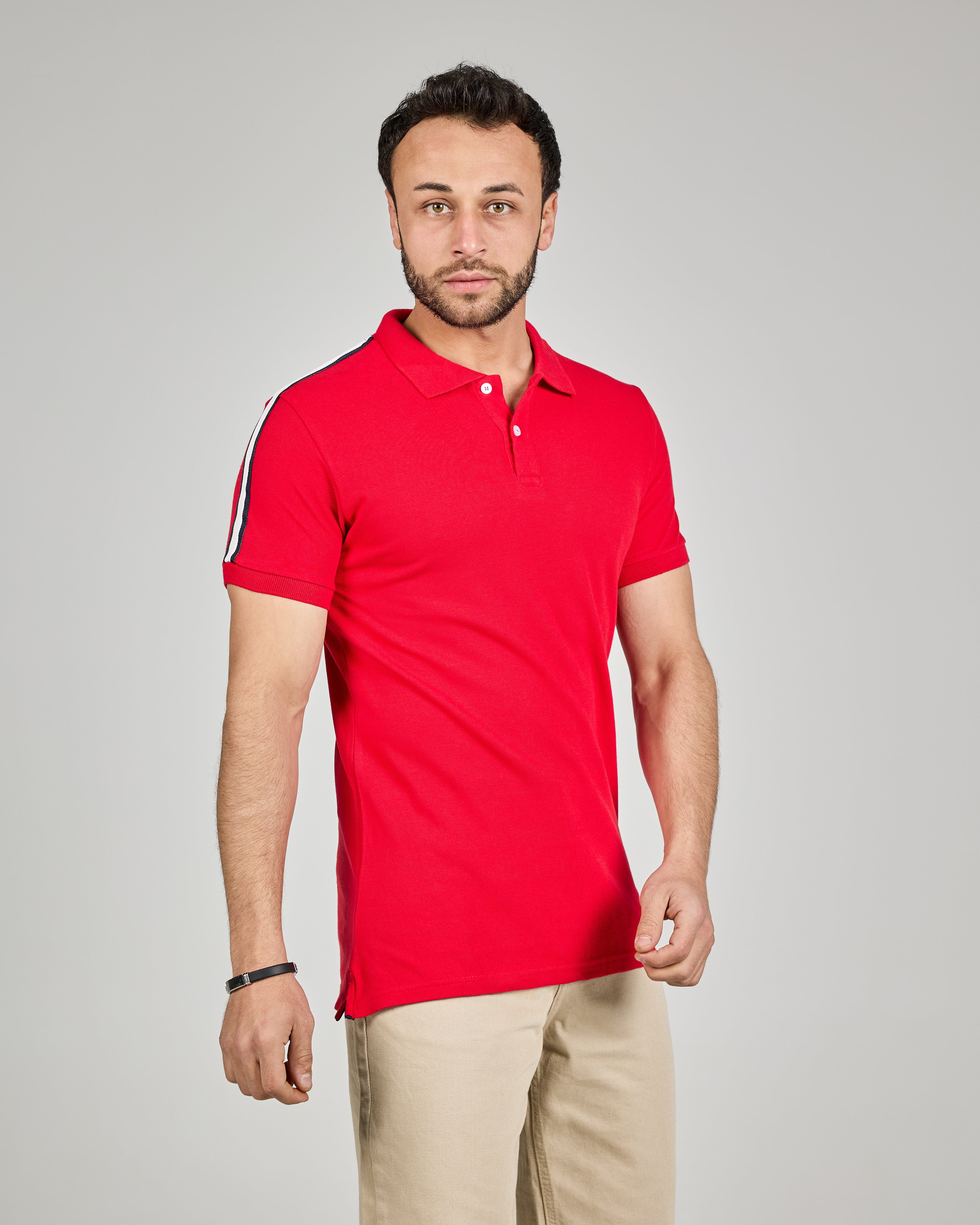 MEN PLAIN HALF SLEEVES POLO T-SHIRT