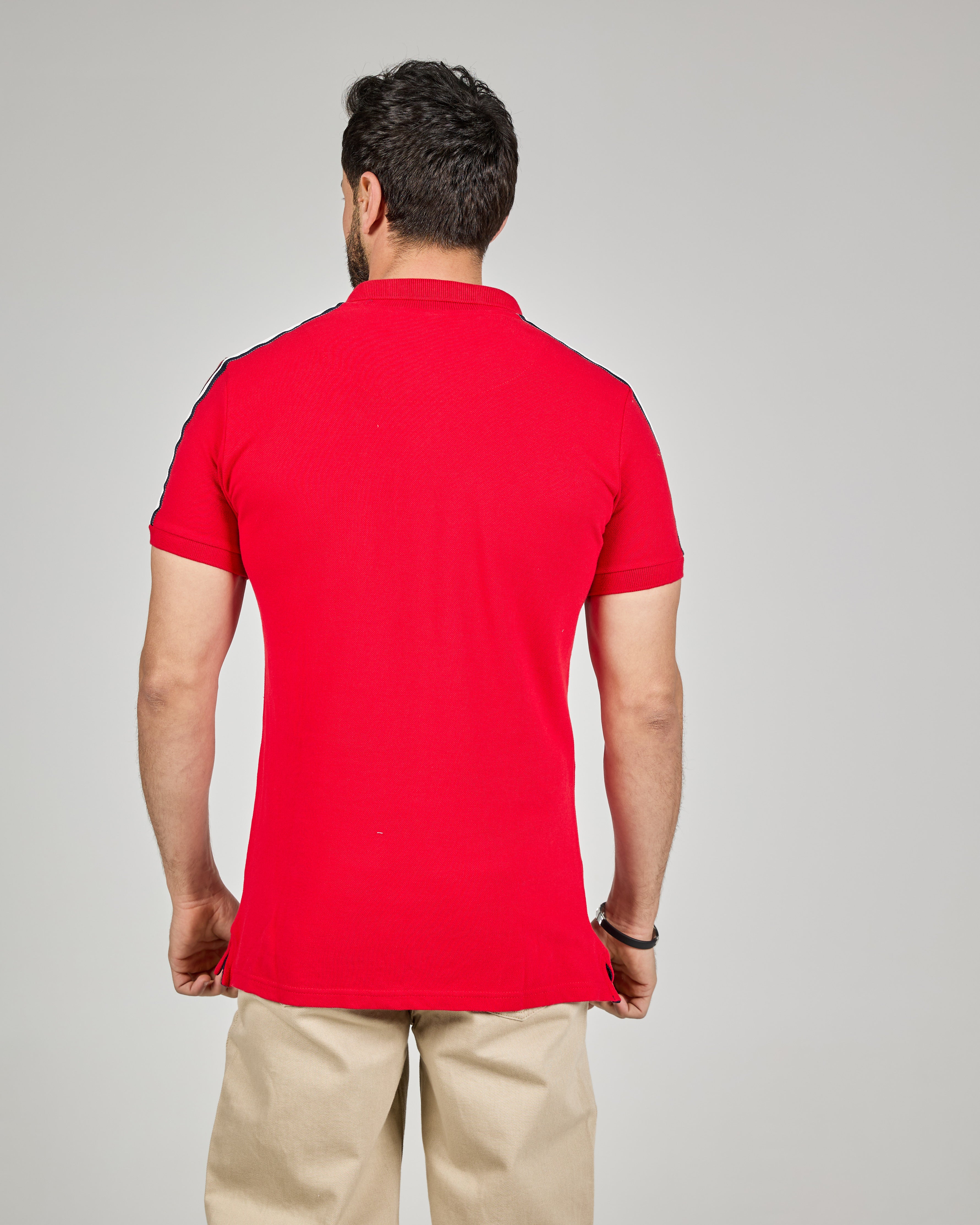 MEN PLAIN HALF SLEEVES POLO T-SHIRT