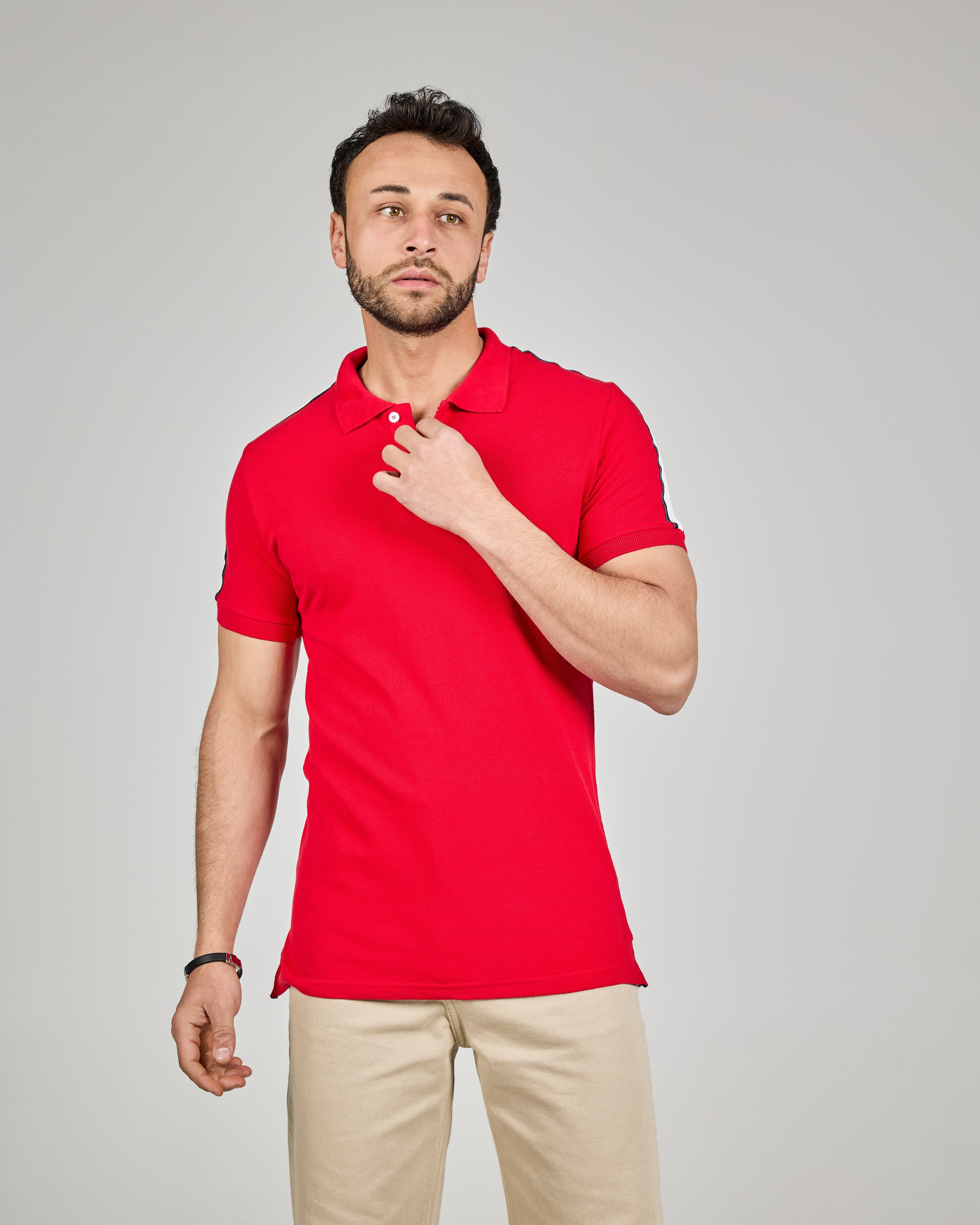 MEN PLAIN HALF SLEEVES POLO T-SHIRT