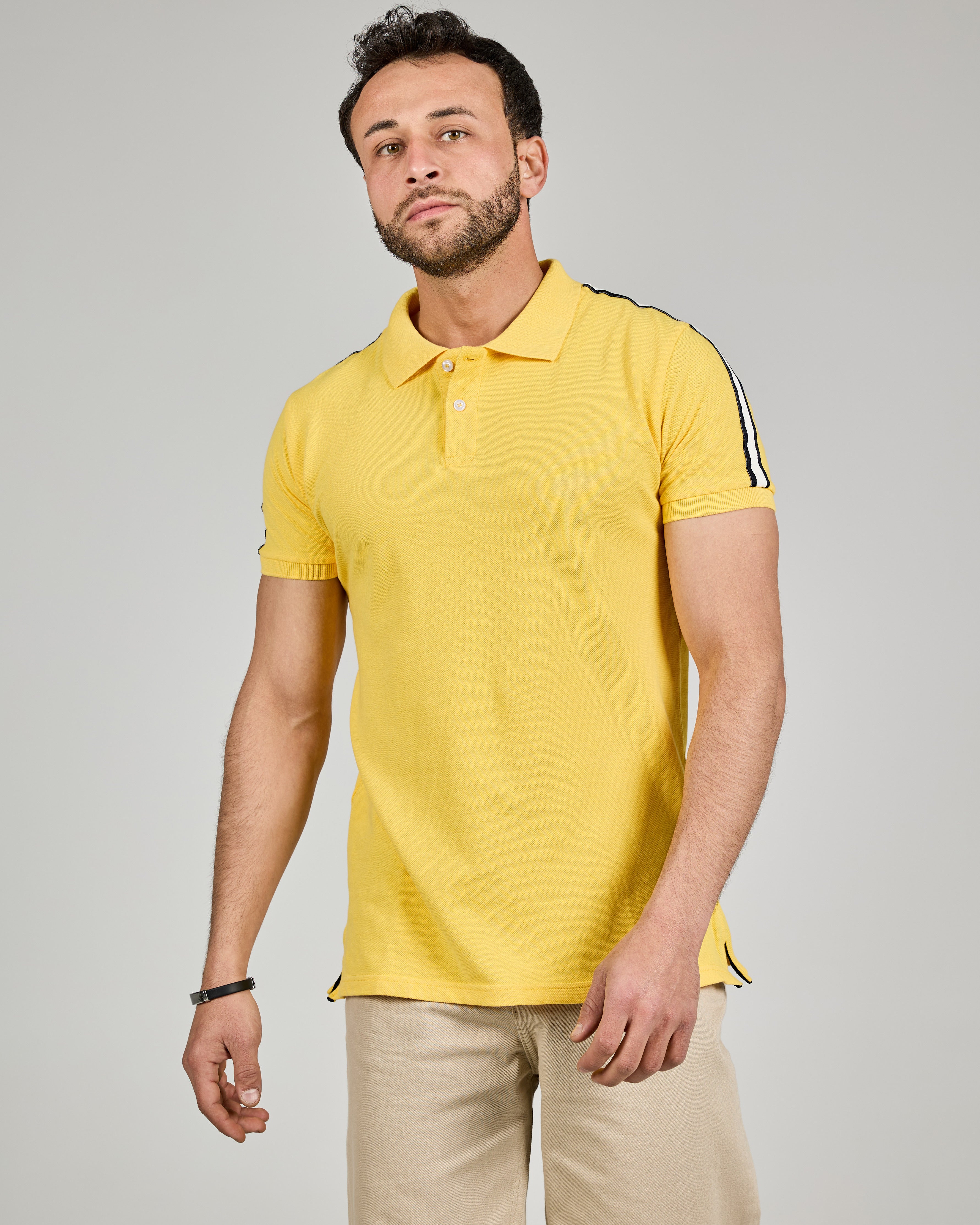 MEN PLAIN HALF SLEEVES POLO T-SHIRT