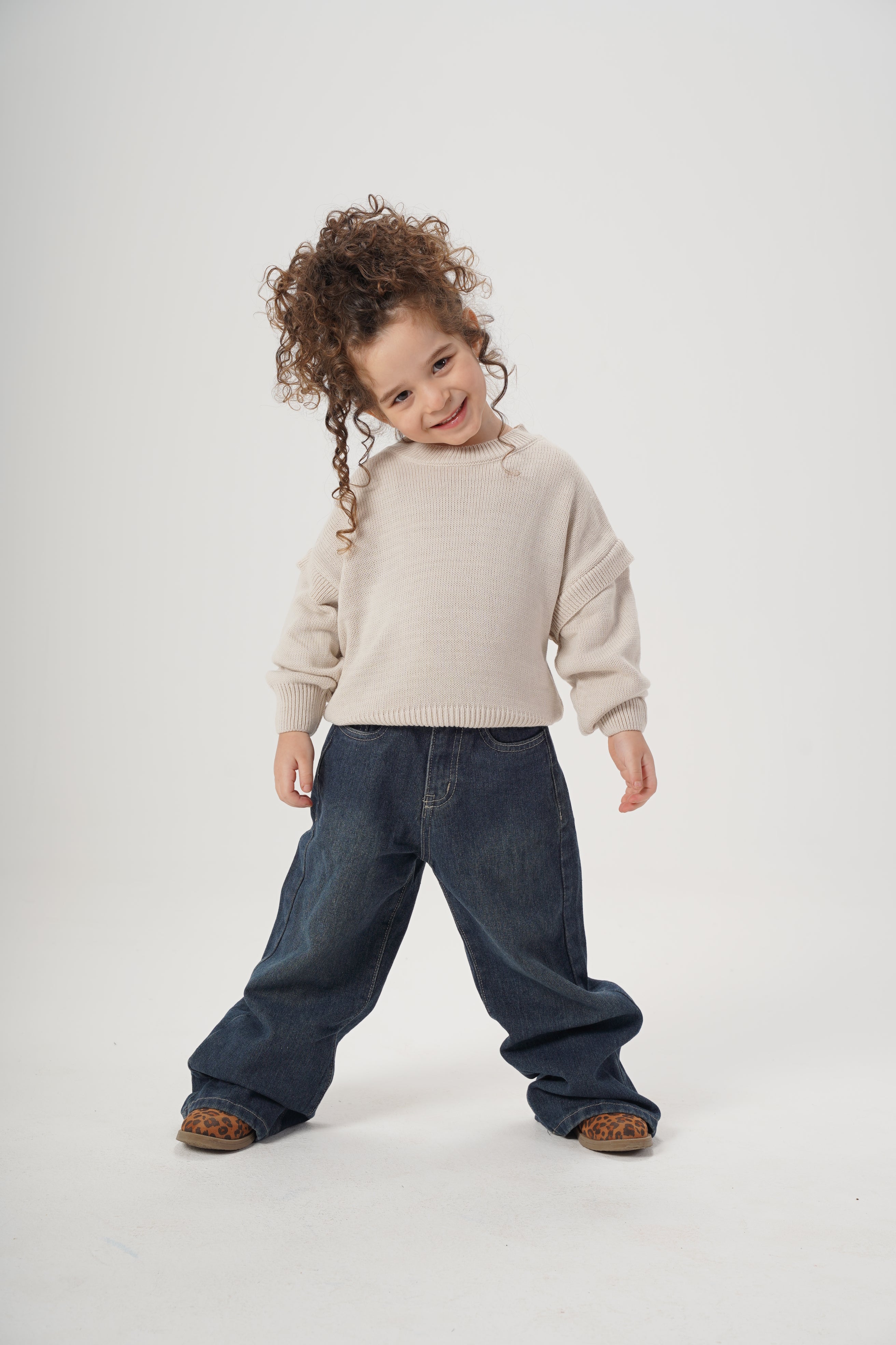 Girls Pullover with Ribbons