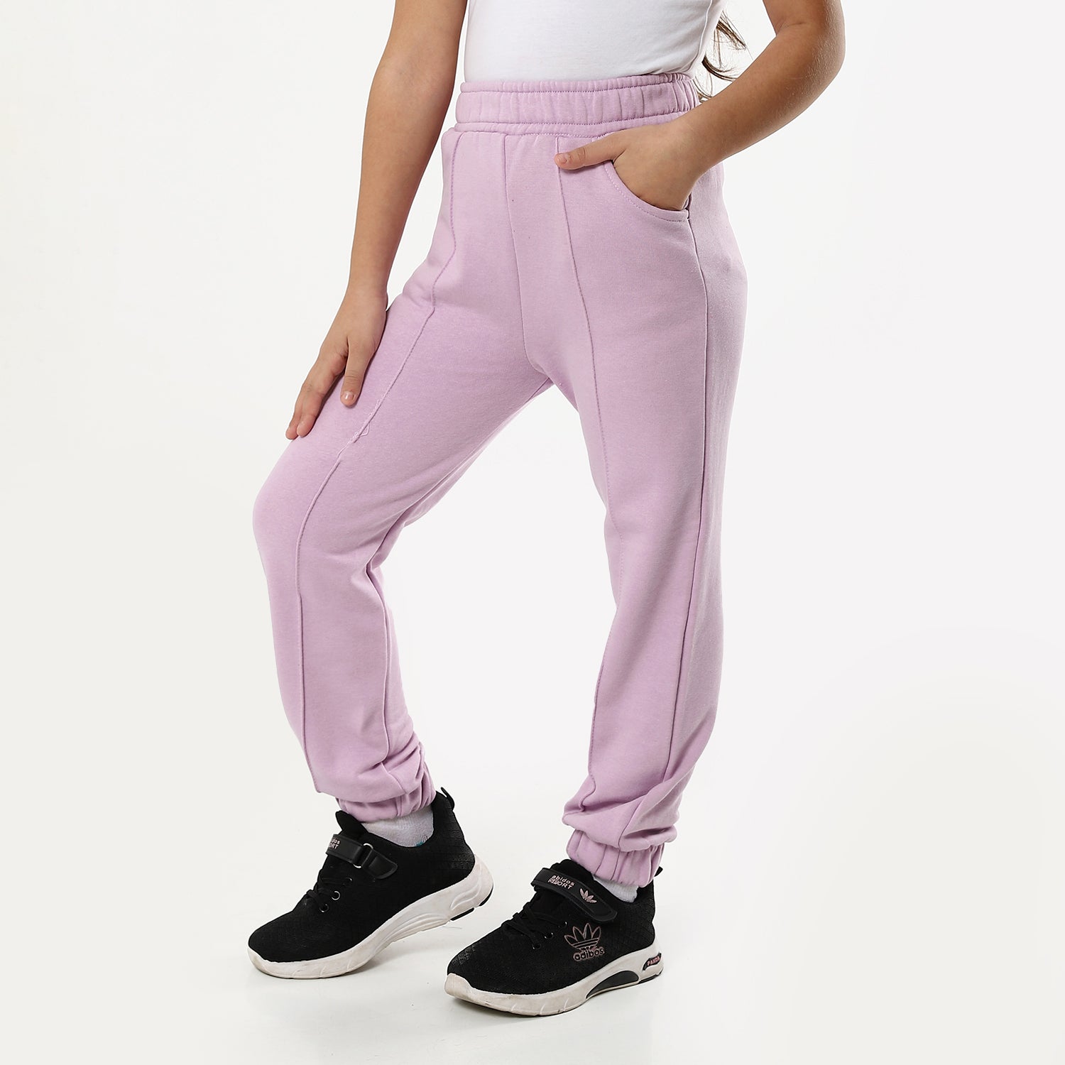 Purple Girls Sweat Pants