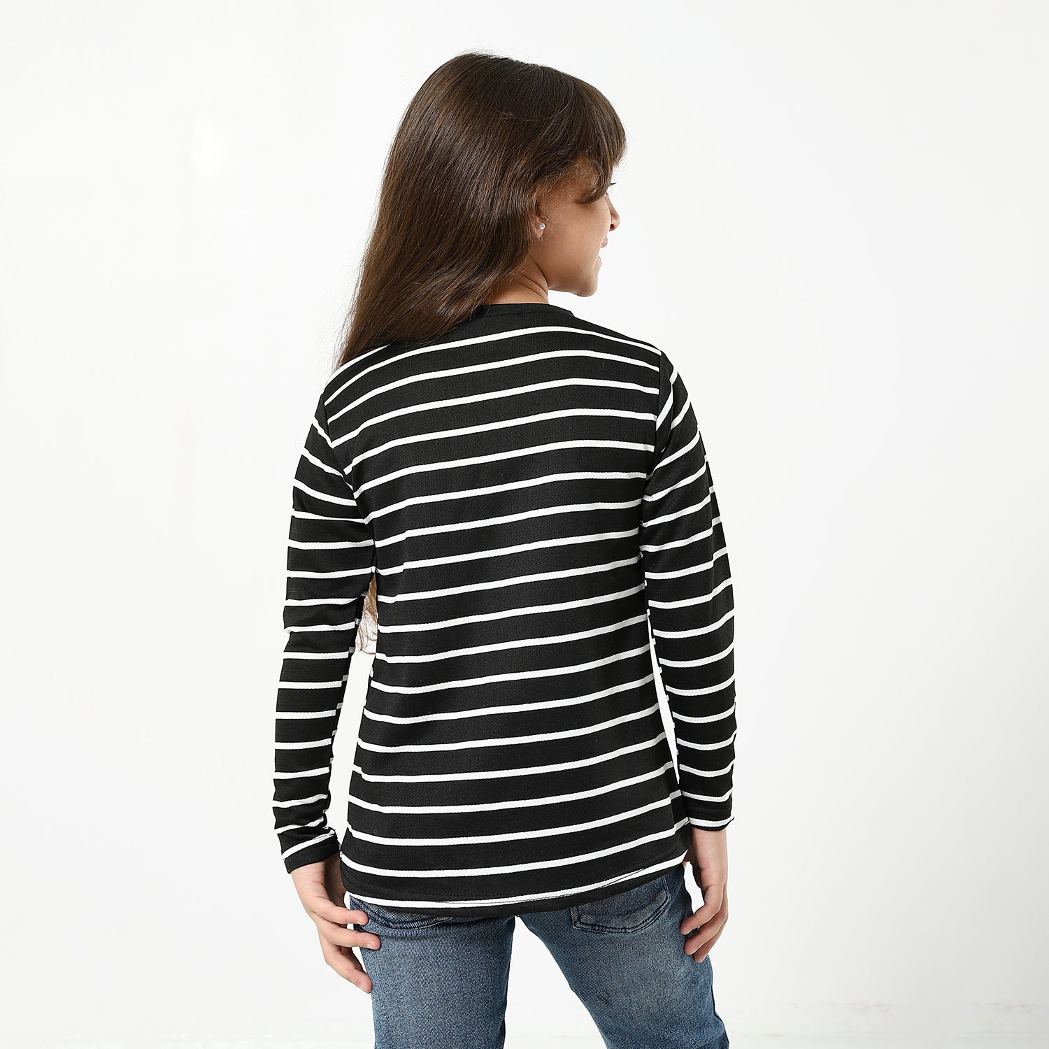 Black and White Long Sleeve T-Shirt