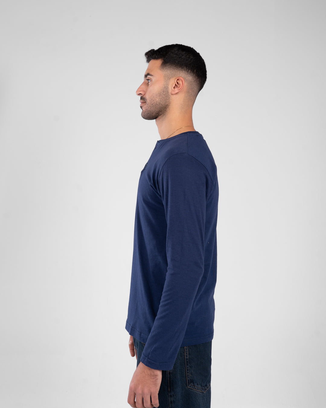 Men Plain Long Sleeves T-shirt
