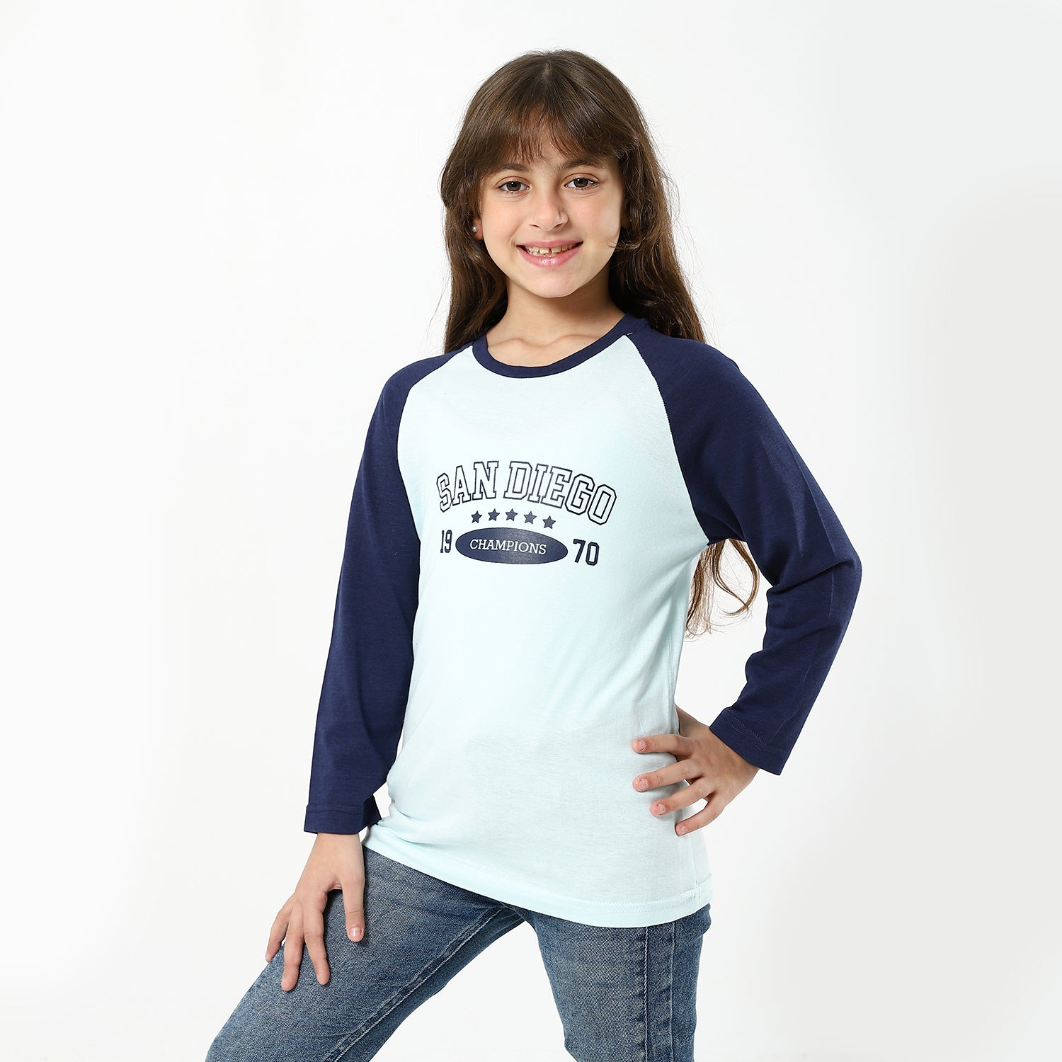 Sky Blue Long Sleeve T-Shirt