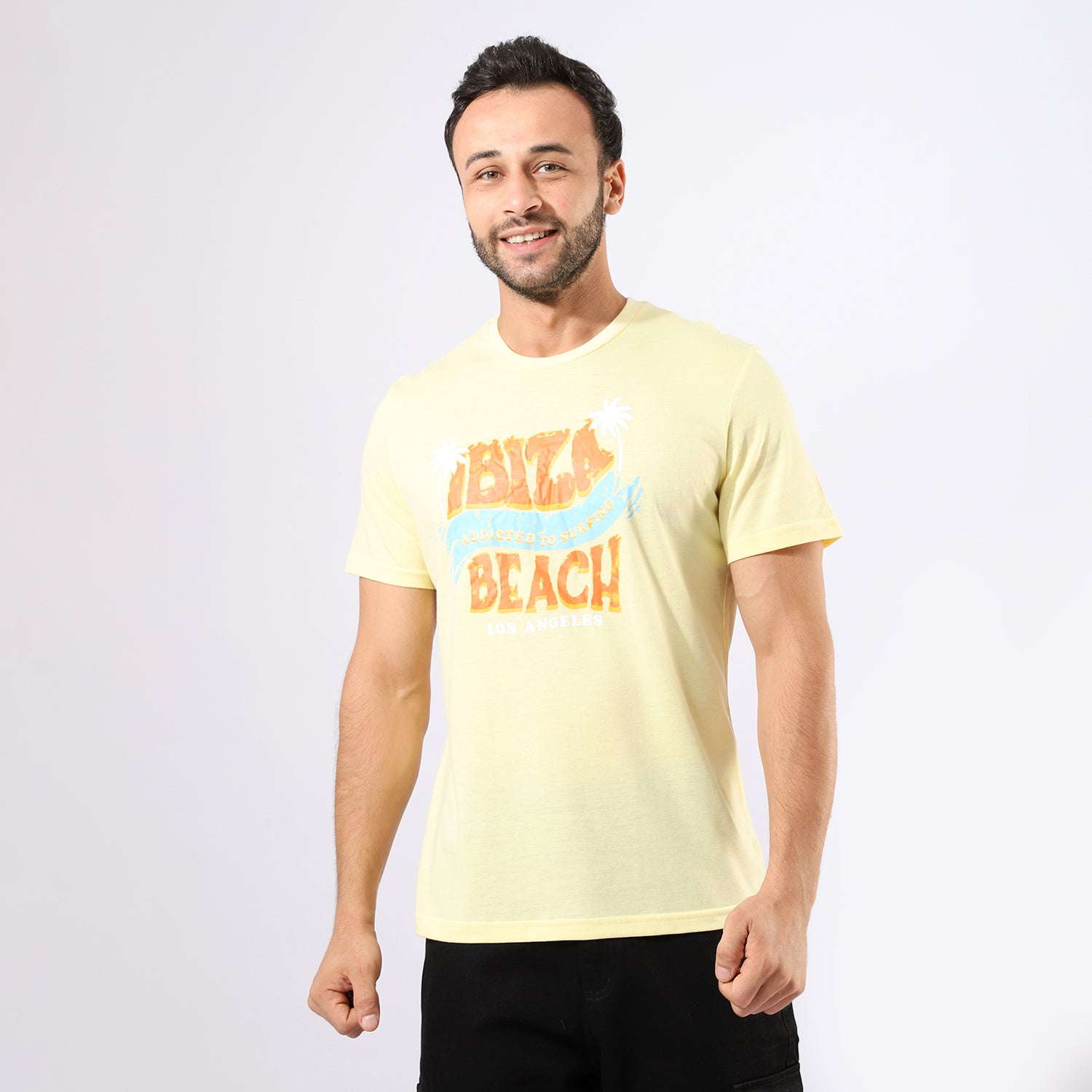 IBIZA Print Yellow T-Shirt