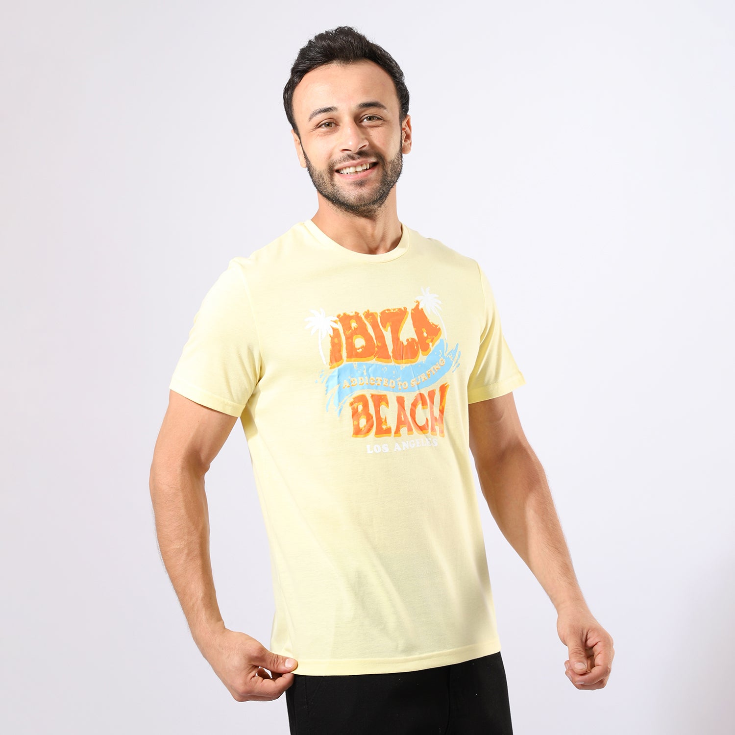 IBIZA Print Yellow T-Shirt