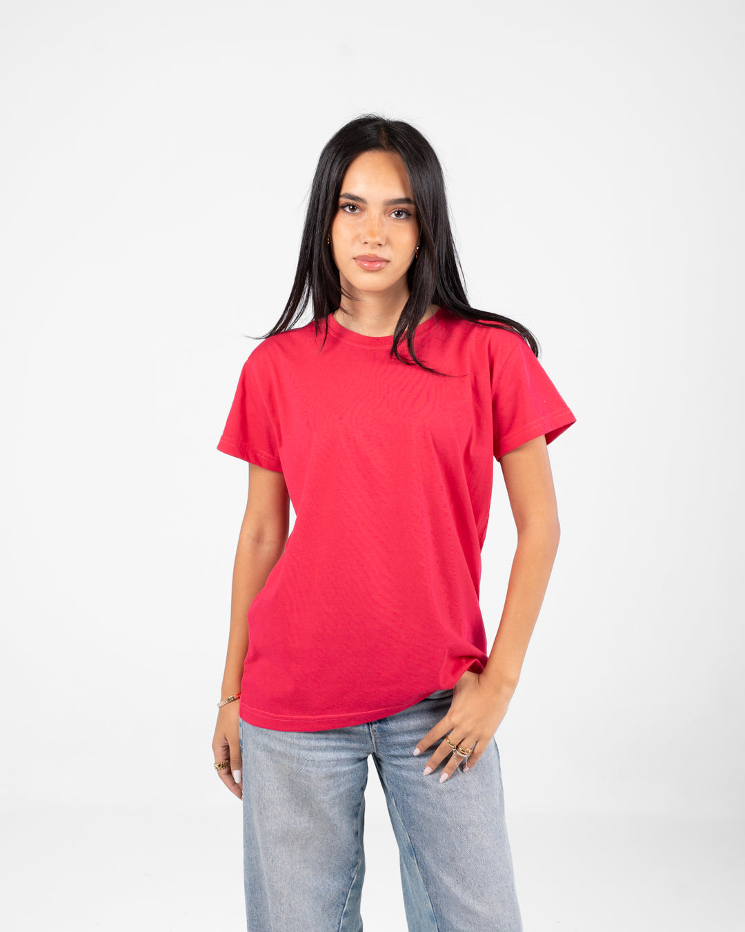 Short Sleeve Womens Plain T-shirt