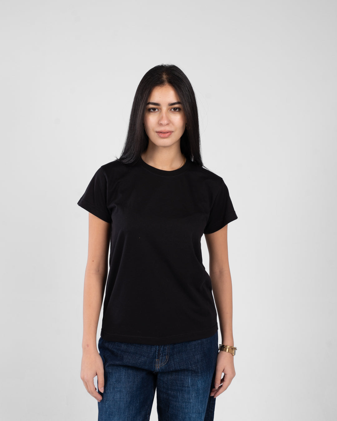Short Sleeve Womens Plain T-shirt