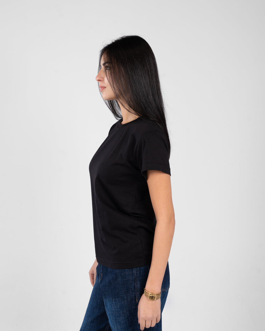 Short Sleeve Womens Plain T-shirt