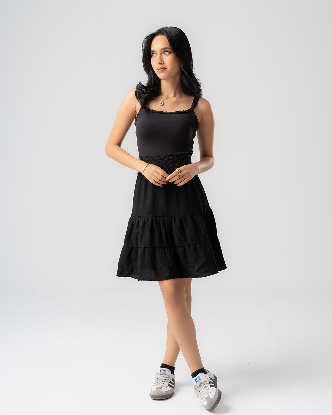Womens Guipure Knee Skirt