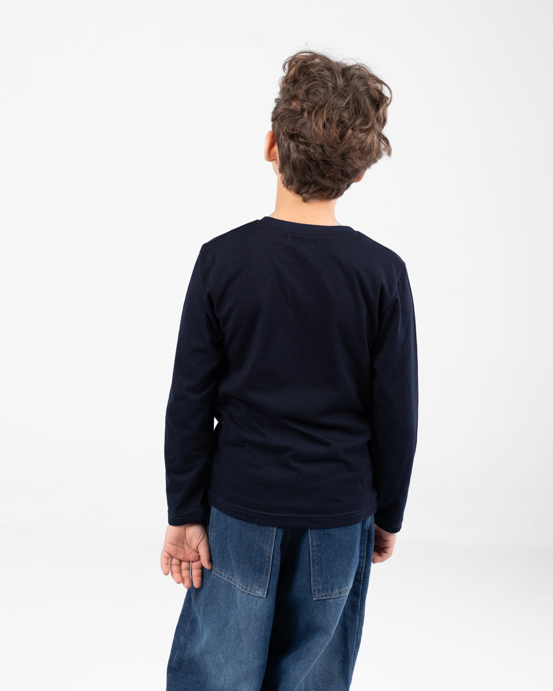 Boys long-sleeve V-neck t-shirt