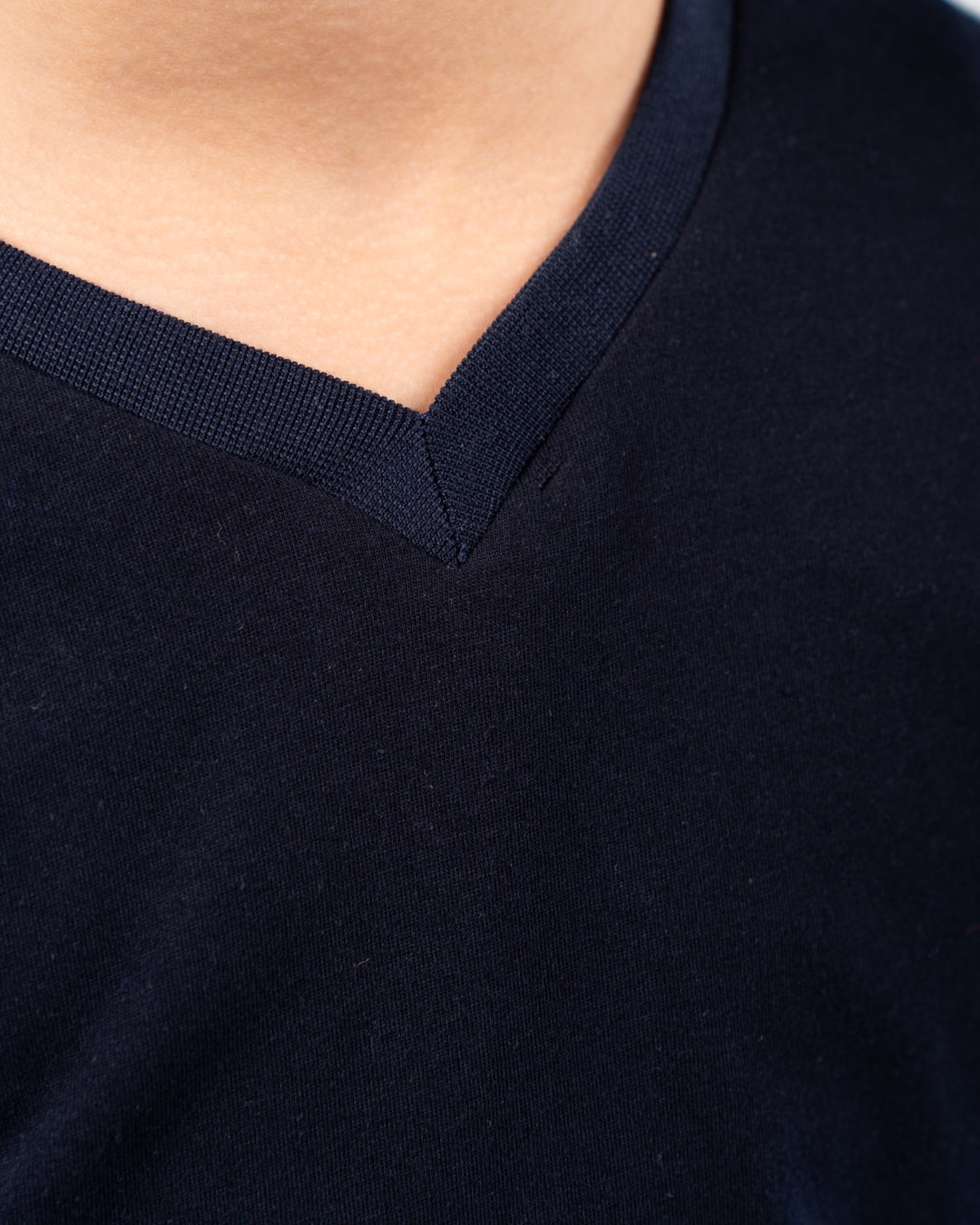 Boys long-sleeve V-neck t-shirt