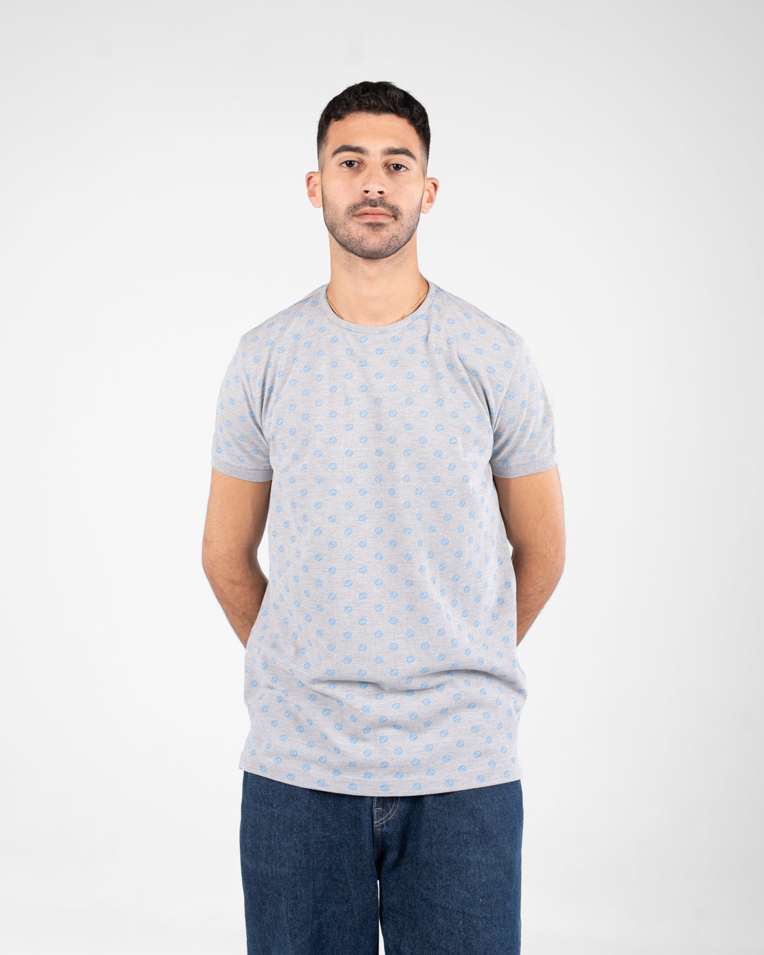 Men Half-Sleeves Polo T-shirt Printed