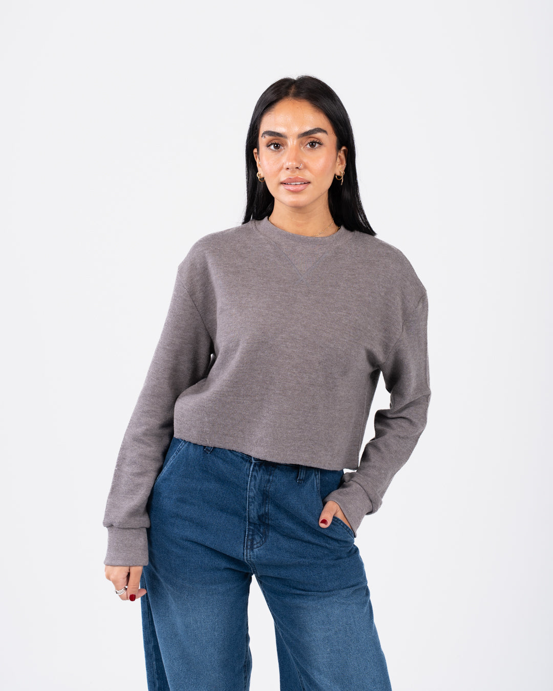 سويت شيرت نسائي كبير الحجم