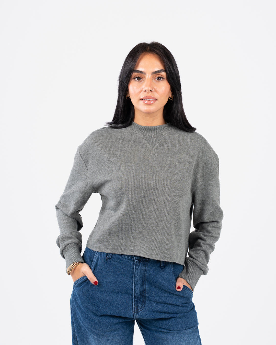 سويت شيرت نسائي كبير الحجم