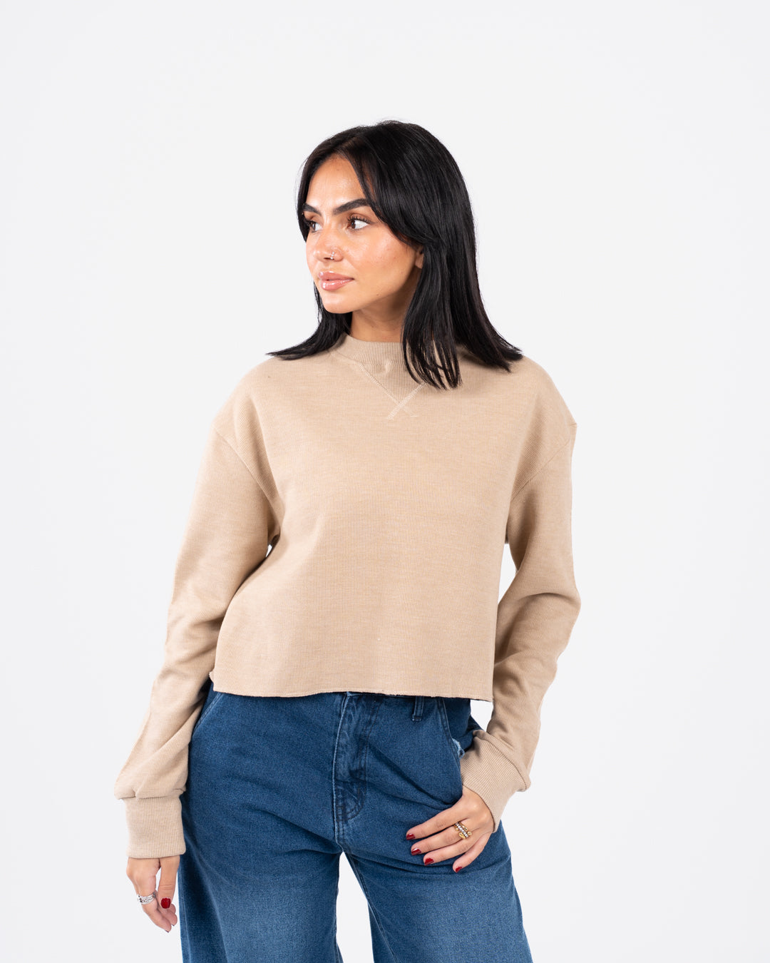 سويت شيرت نسائي كبير الحجم