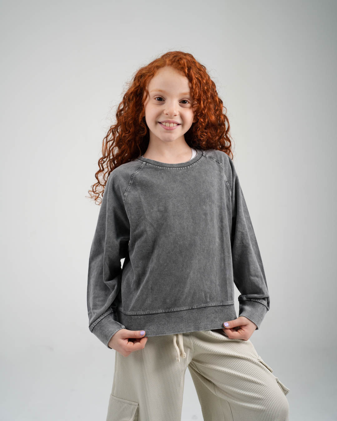 سويت شيرت بناتي سادة