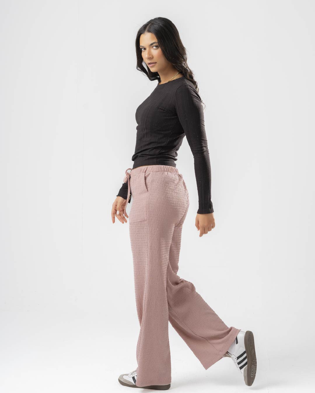 Plain Women Pants with Pockets 2216