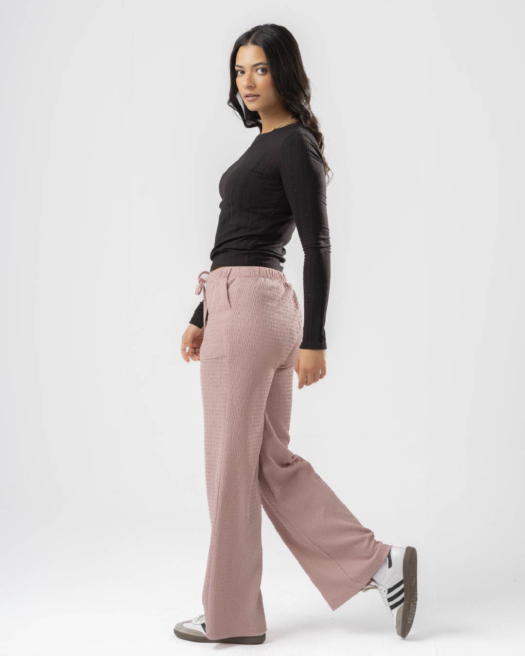 Plain Women Pants with Pockets 2216