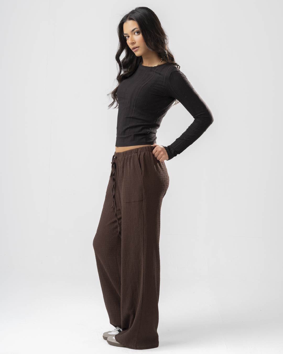 Plain Women Pants with Pockets 2216