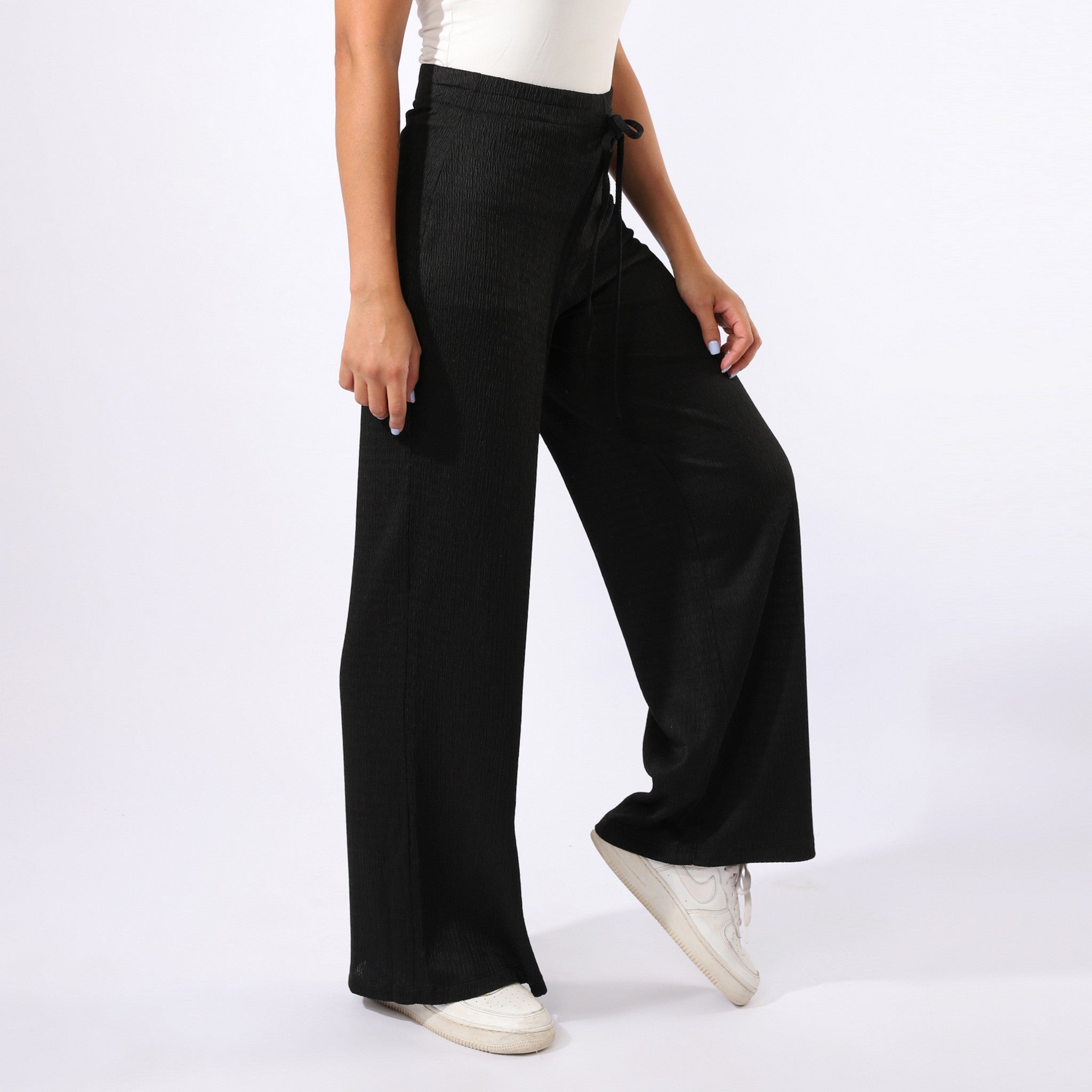 Plain Black Casual Pants