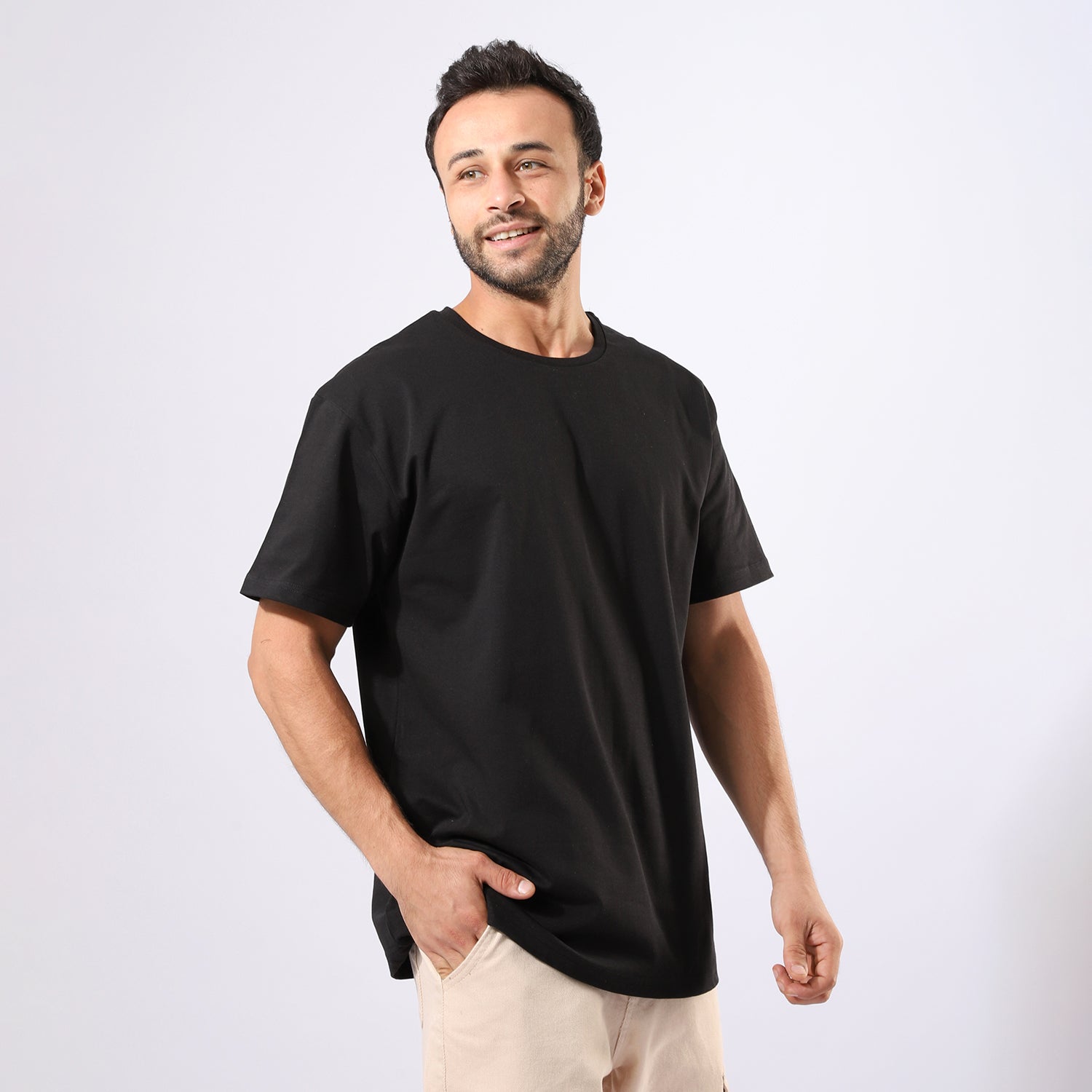 Plain Oversize Black T-Shirt