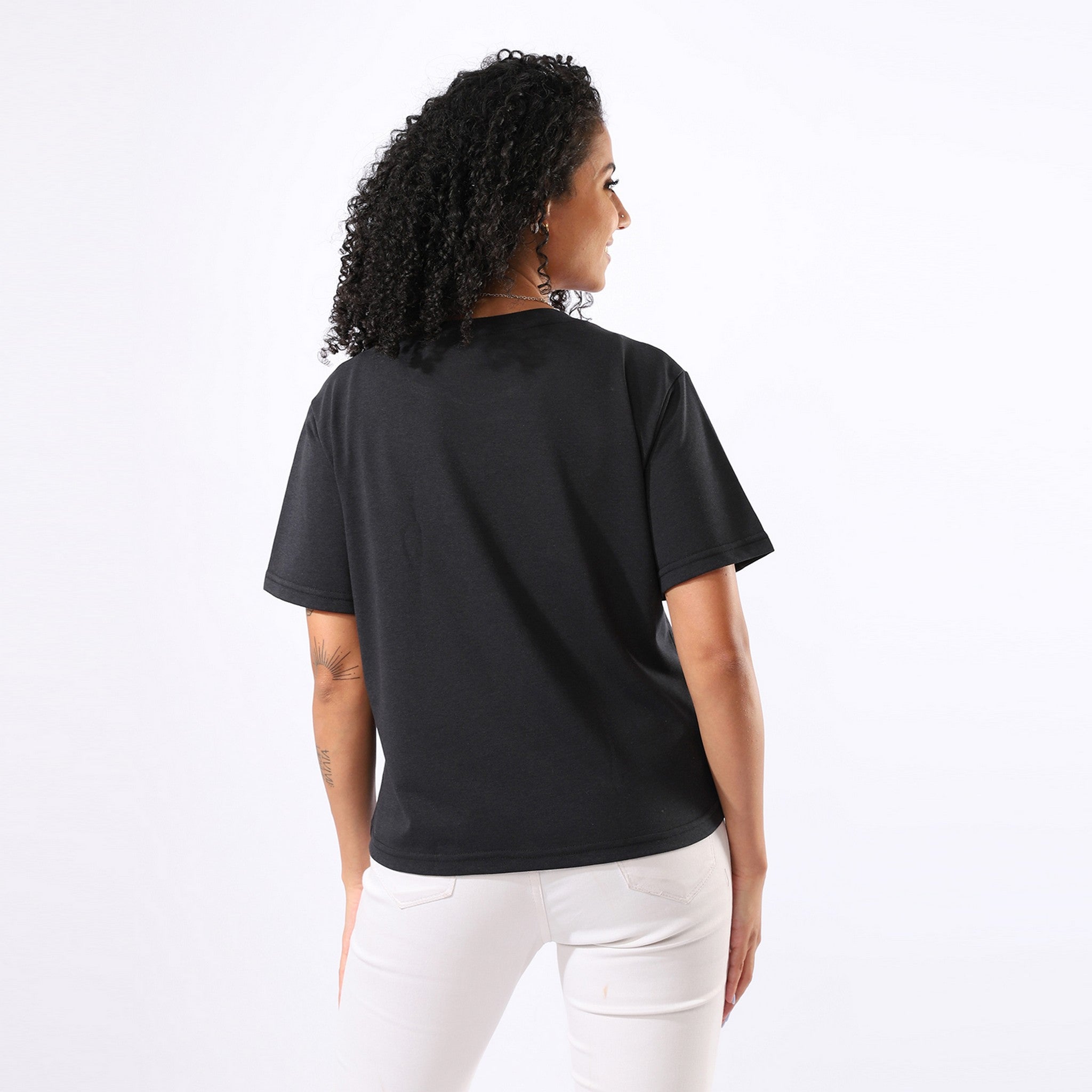 Printed Black T-Shirt