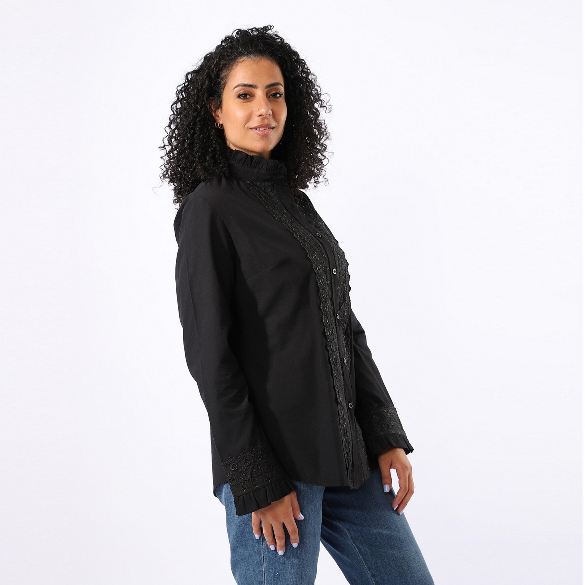 Casual Black Blouse