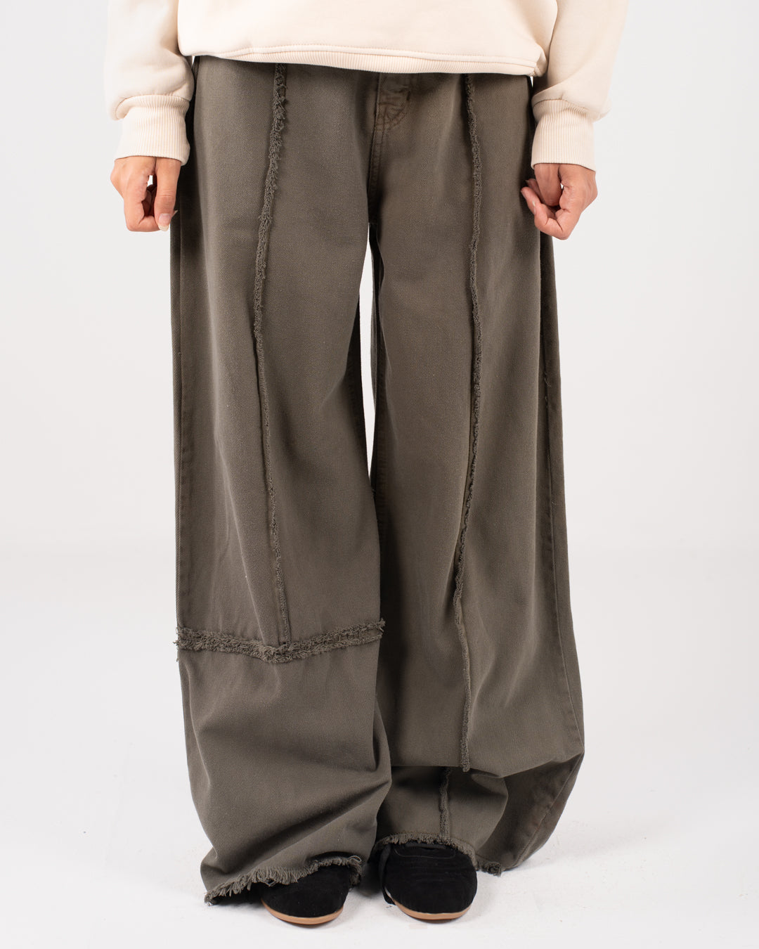 Gabardine WideLeg Pants