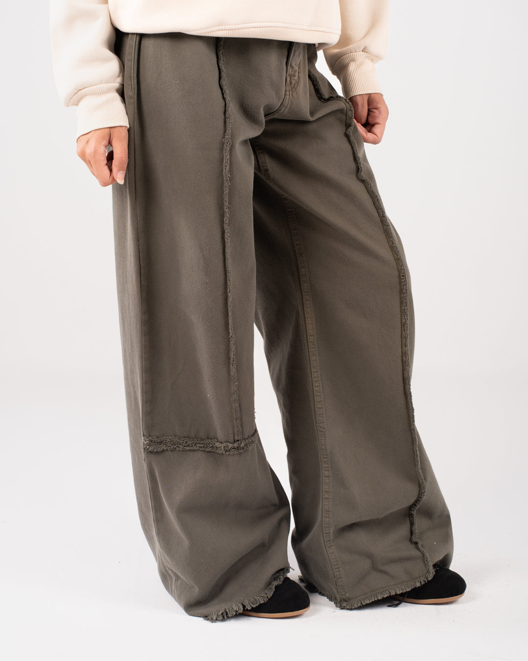 Gabardine WideLeg Pants